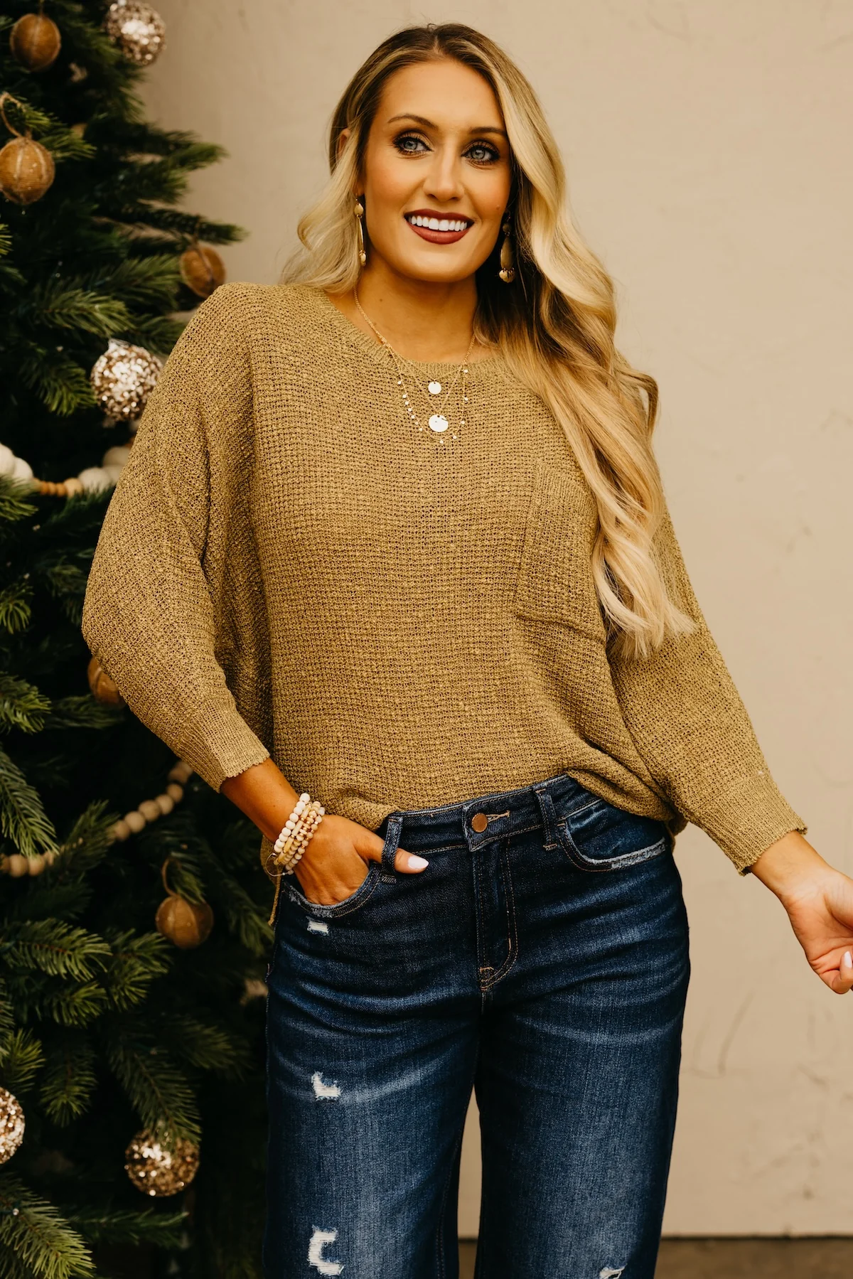The Norma Dolman Sleeve Pocket Sweater - Image 5