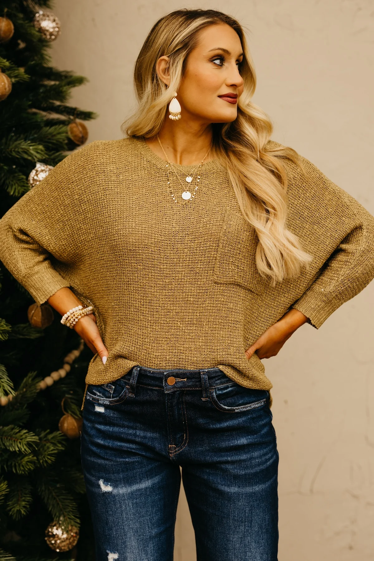 The Norma Dolman Sleeve Pocket Sweater - Image 6