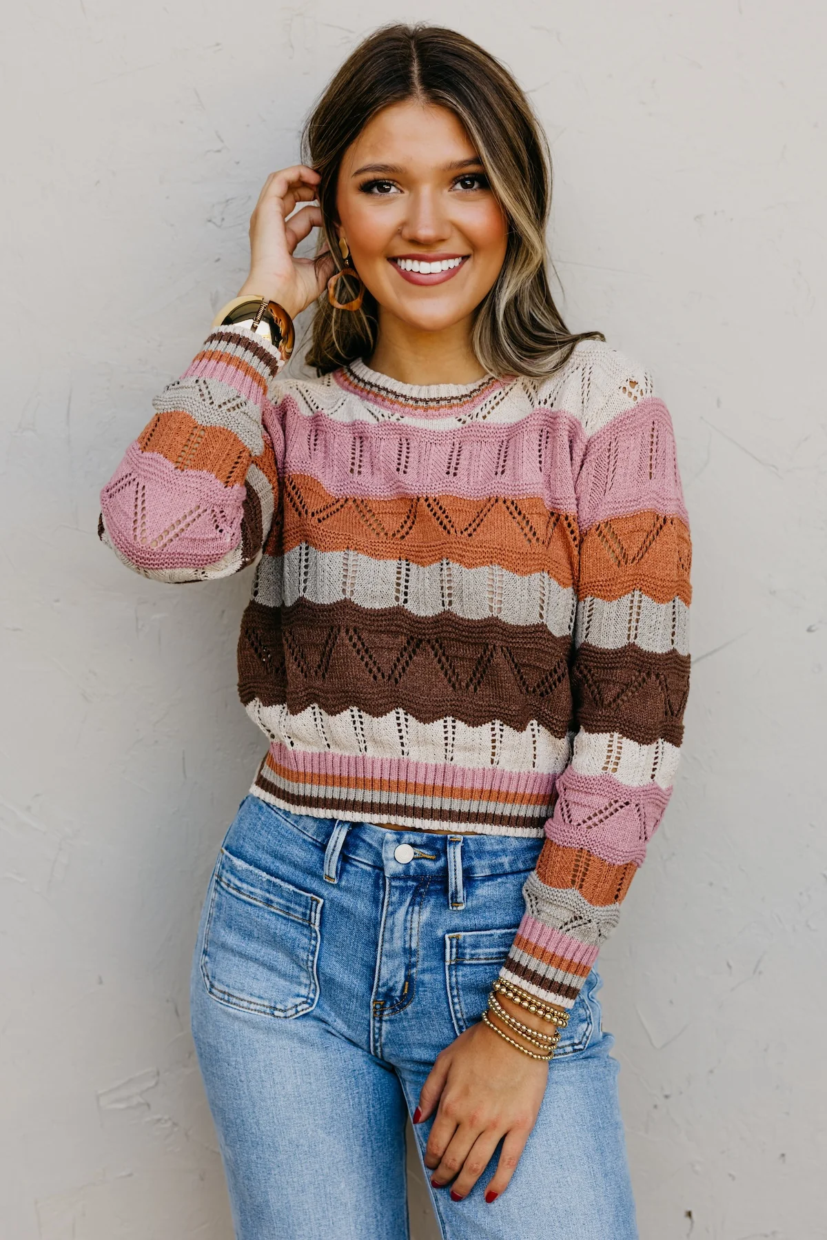 The Nova Wavy Striped Sweater - Image 12