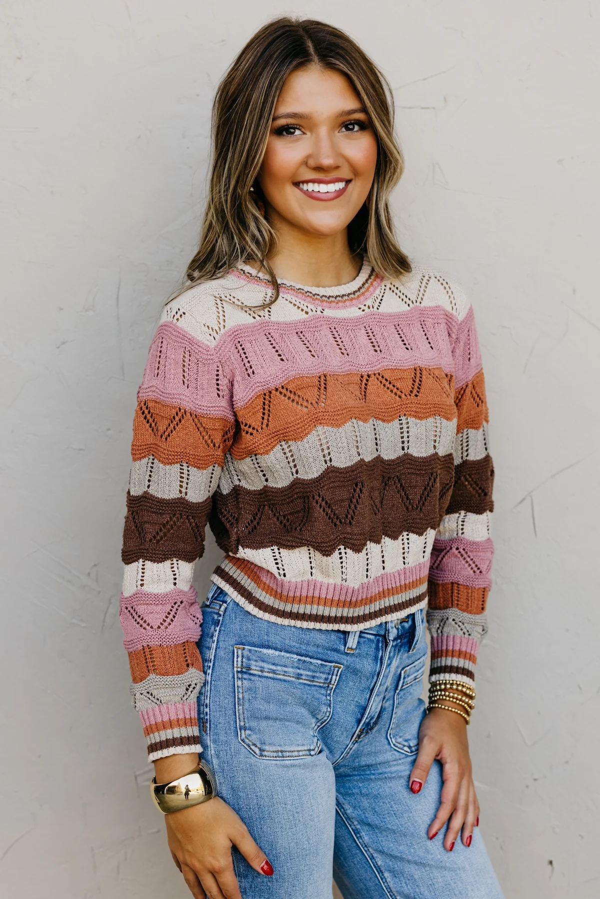 The Nova Wavy Striped Sweater - Image 13