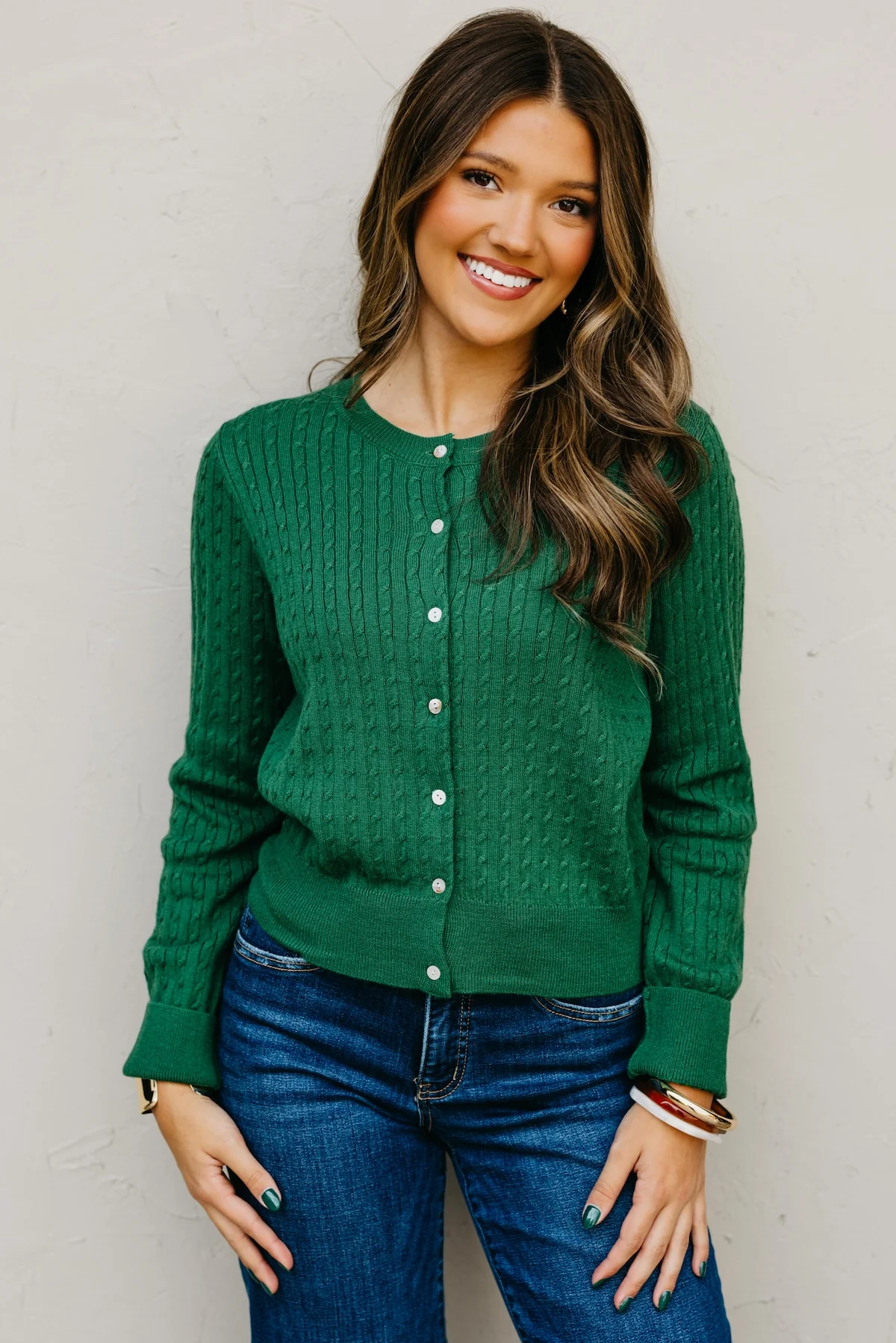 The Osbourne Cable Knit Sweater Cardigan - Image 8