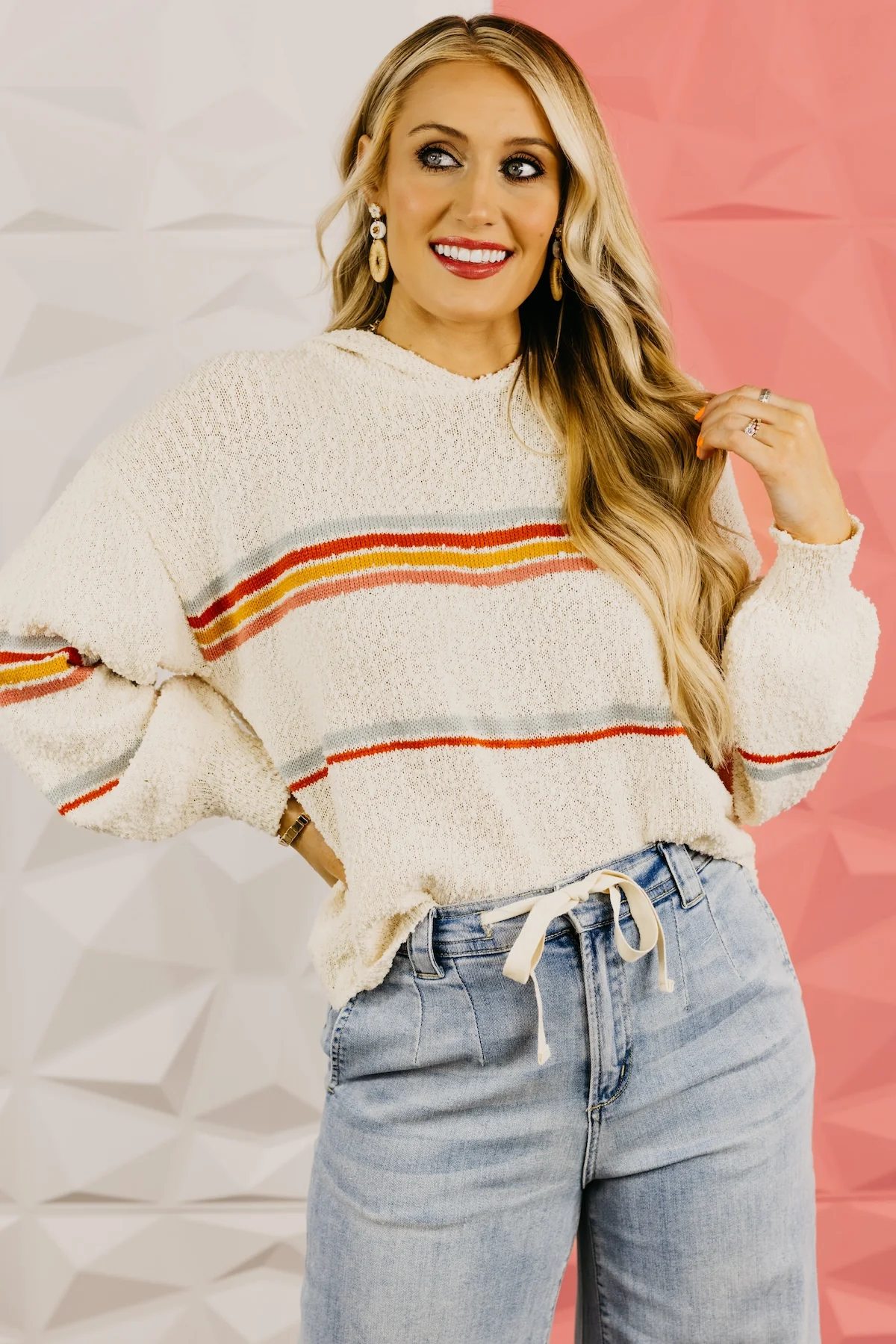 The Oscar Hooded Texture Sweater - Image 10