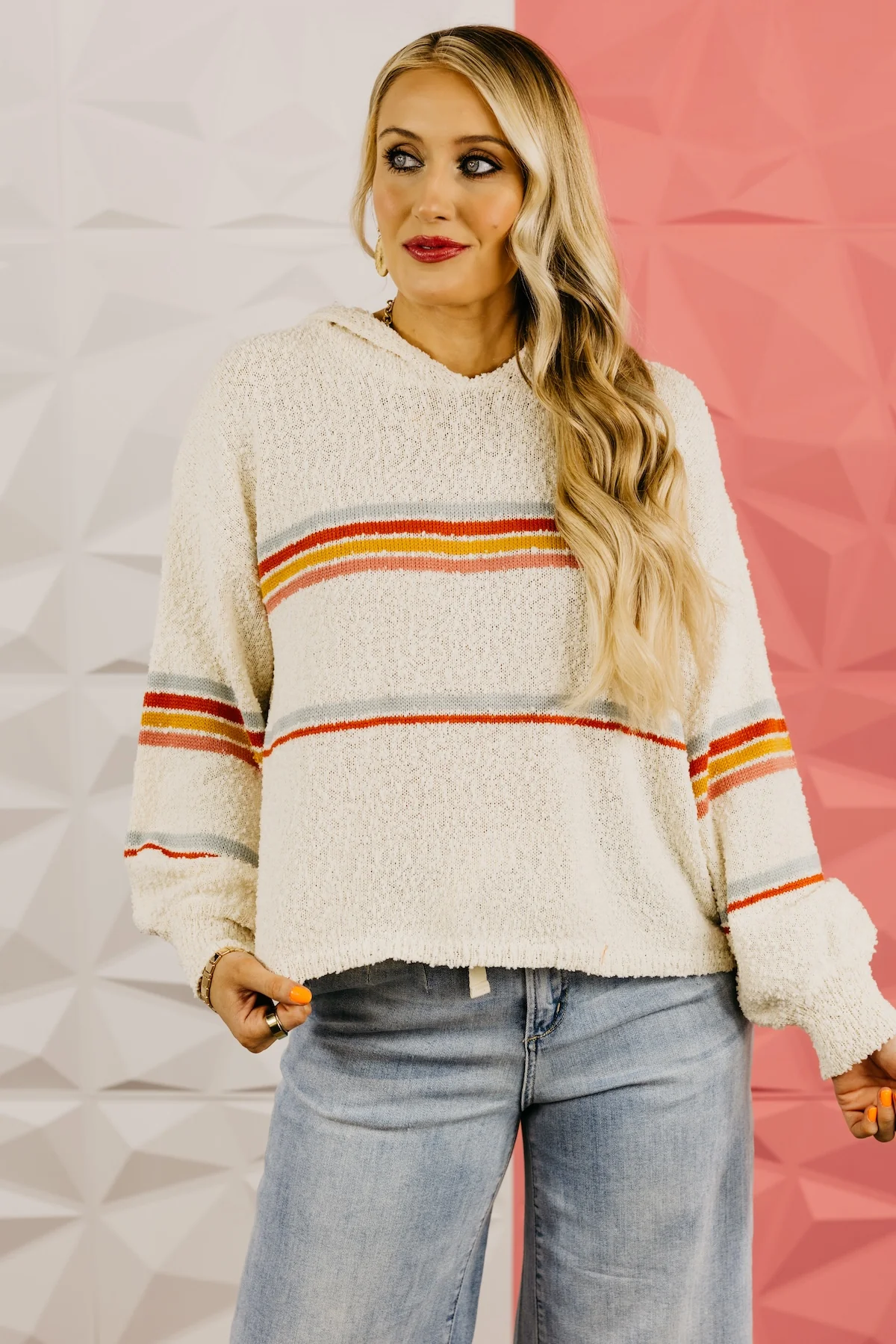 The Oscar Hooded Texture Sweater - Image 15