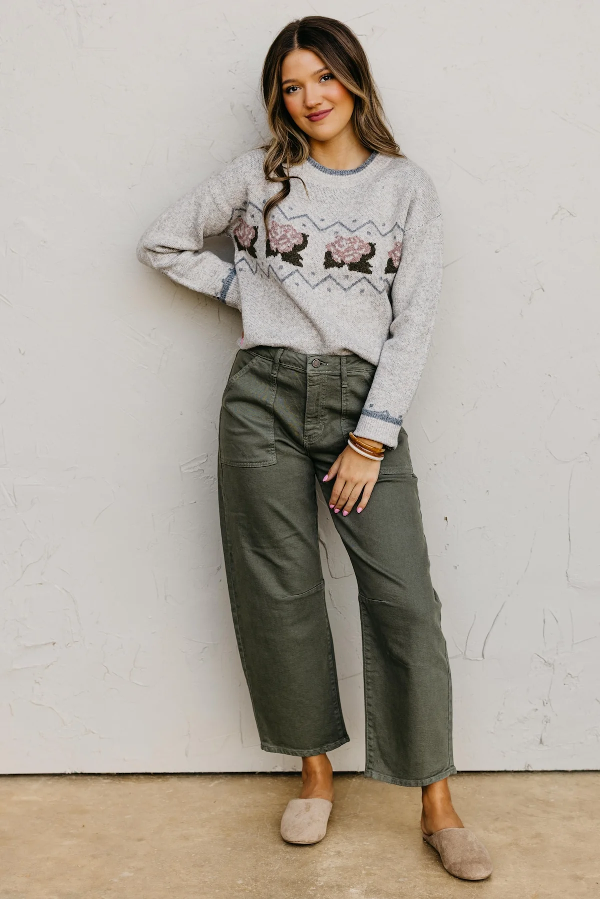 The Ottilie Vintage Rose Sweater - Image 3