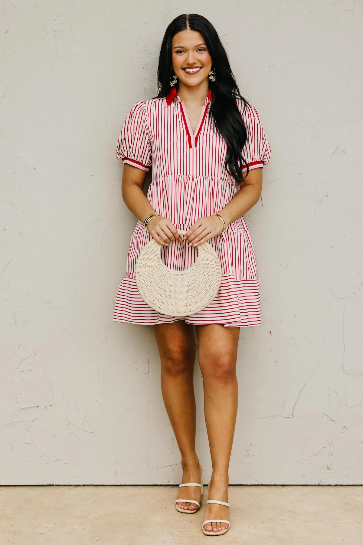 The Patrick Puff Sleeve Mini Dress - Image 2