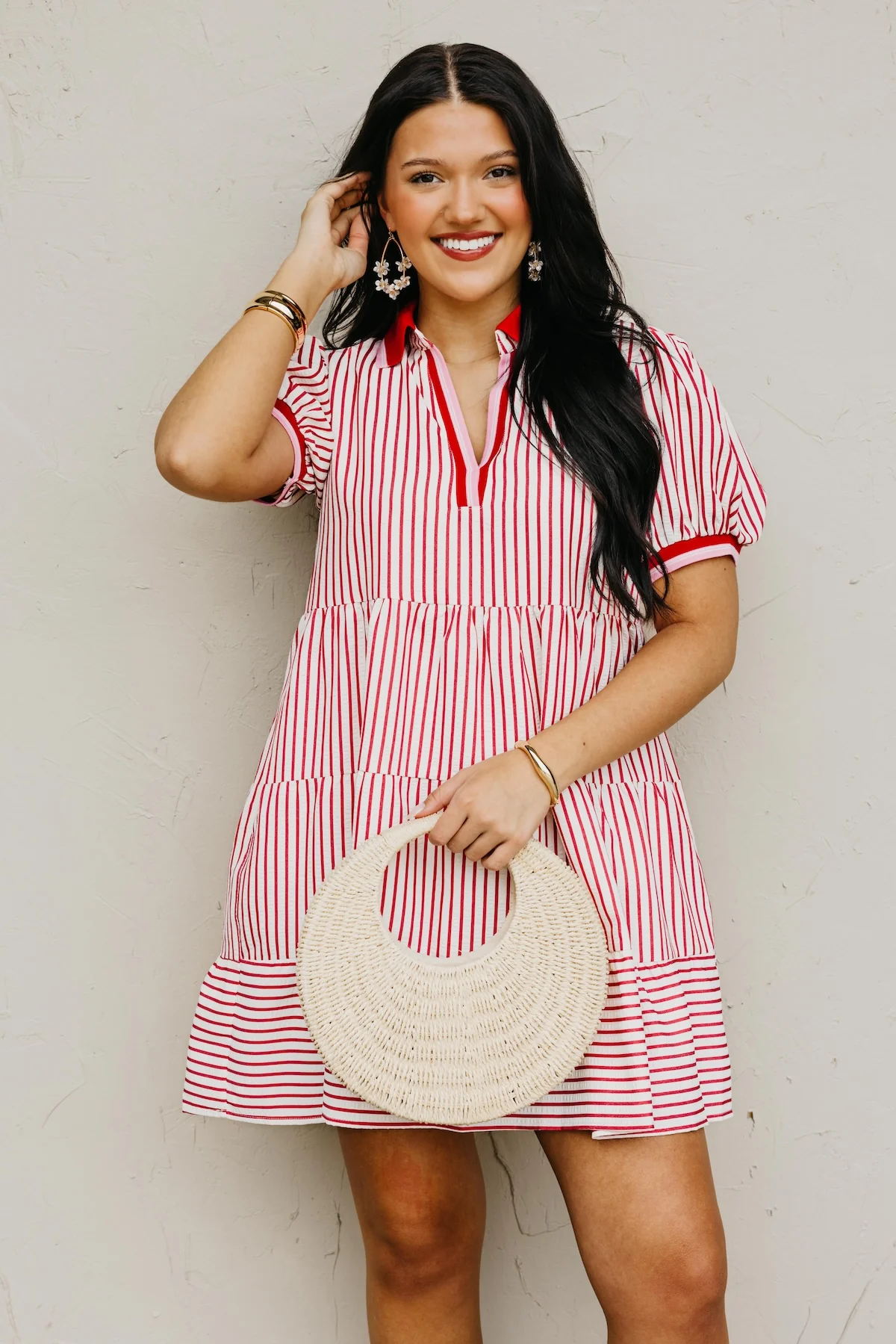 The Patrick Puff Sleeve Mini Dress - Image 5
