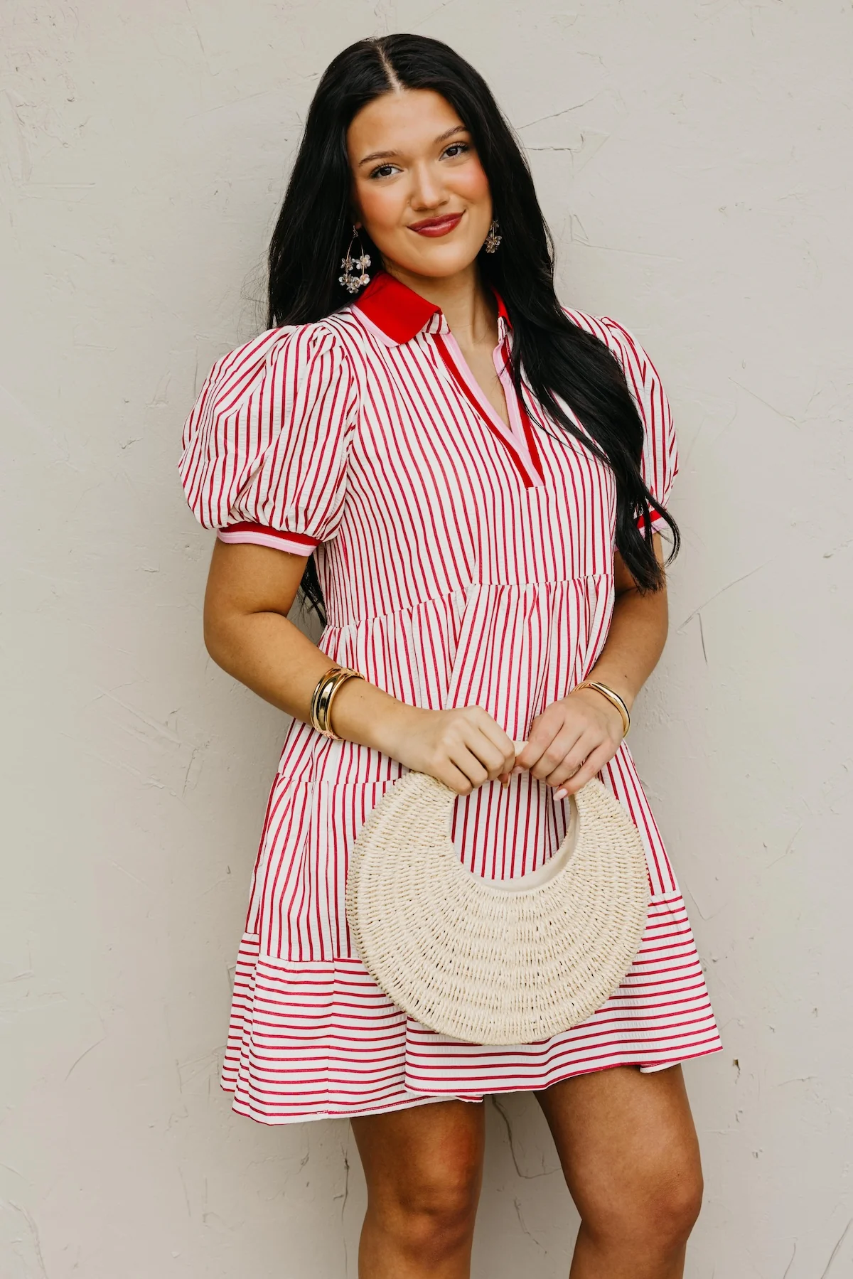 The Patrick Puff Sleeve Mini Dress - Image 6