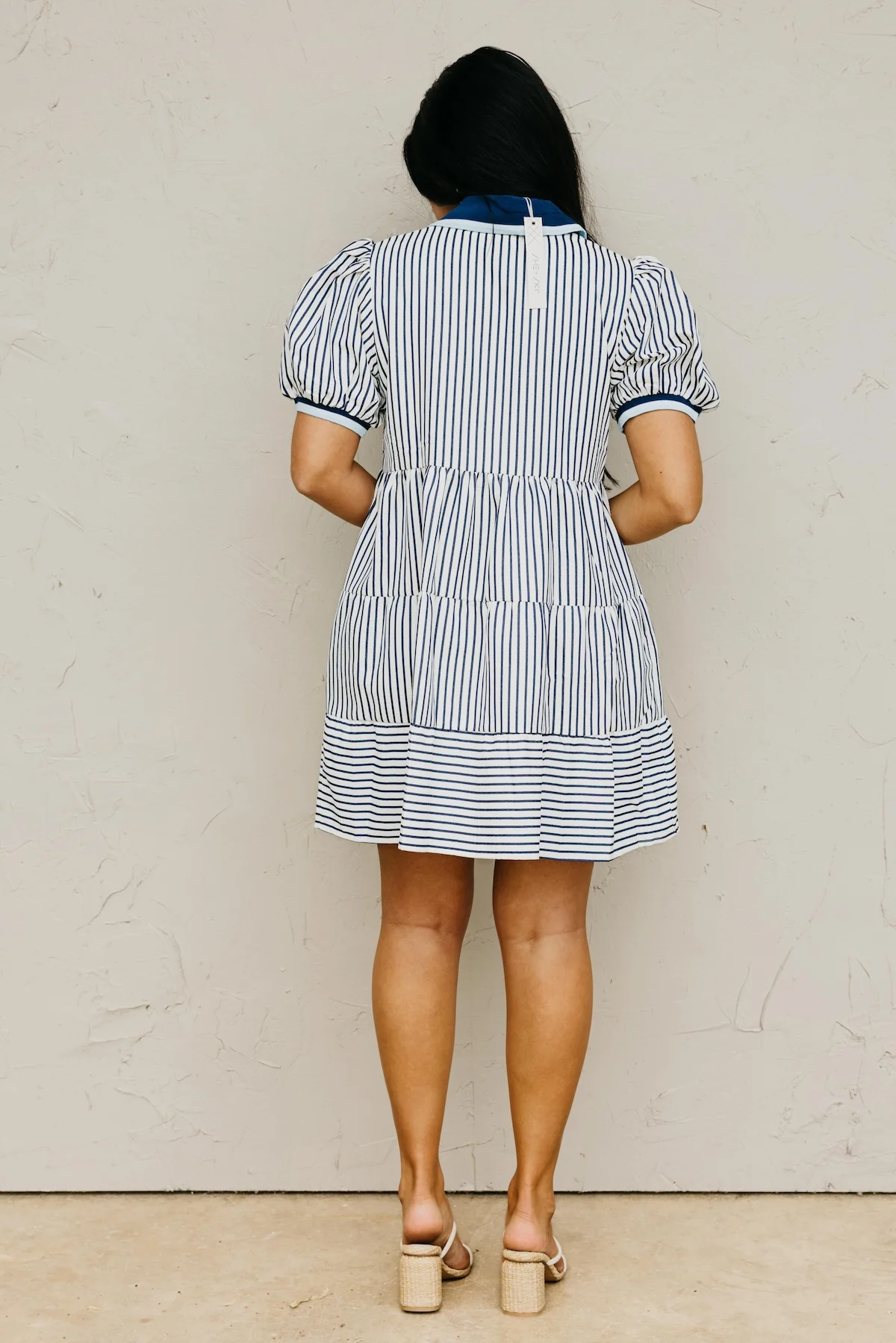 The Patrick Puff Sleeve Mini Dress - Image 9