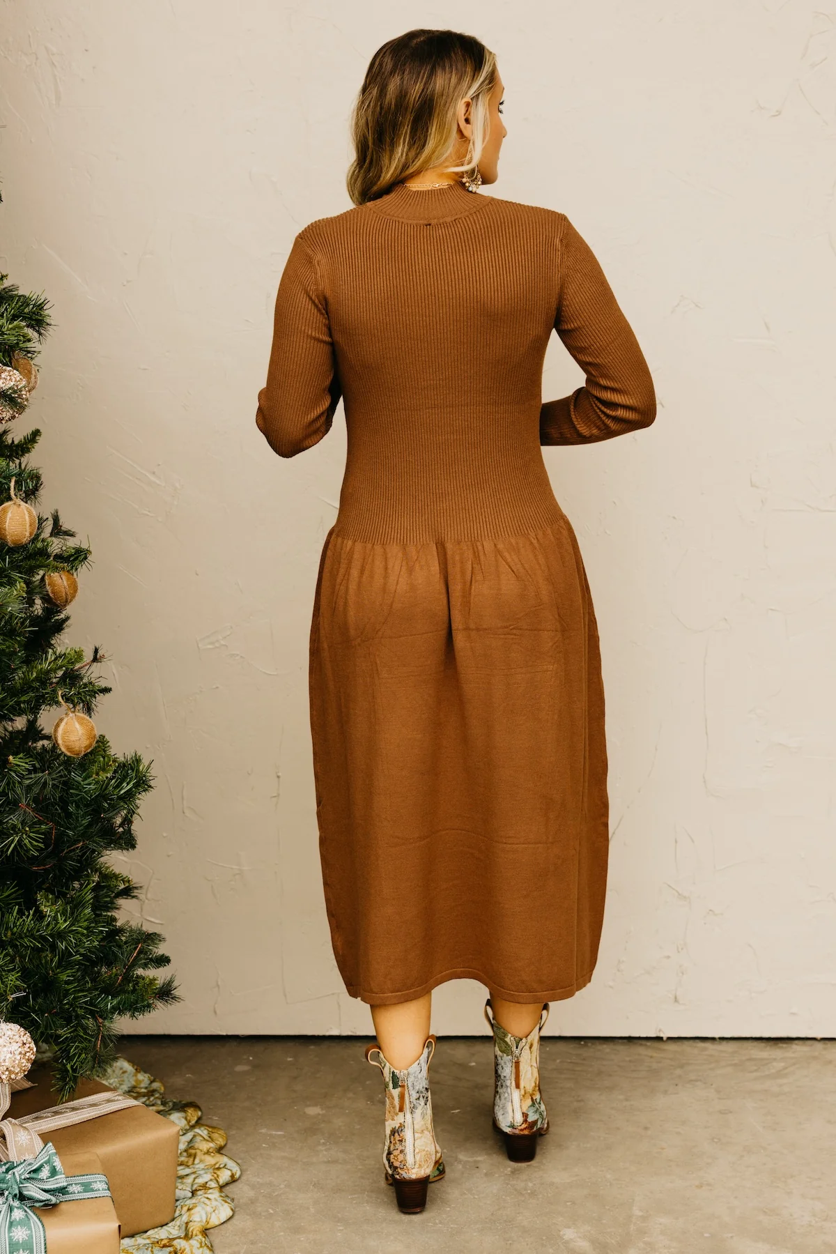 The Pepper Ribbed Midi Sweater Dress - Image 14