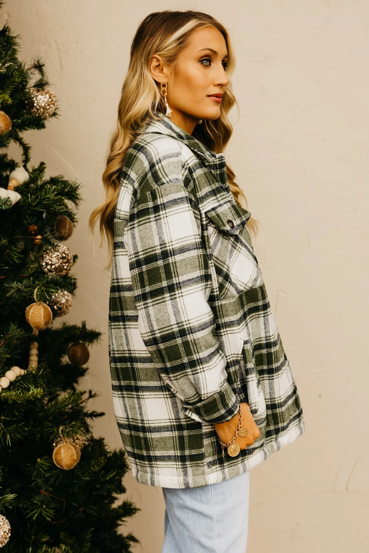 The Perrin Plaid Fleece Lined Shacket - Image 15