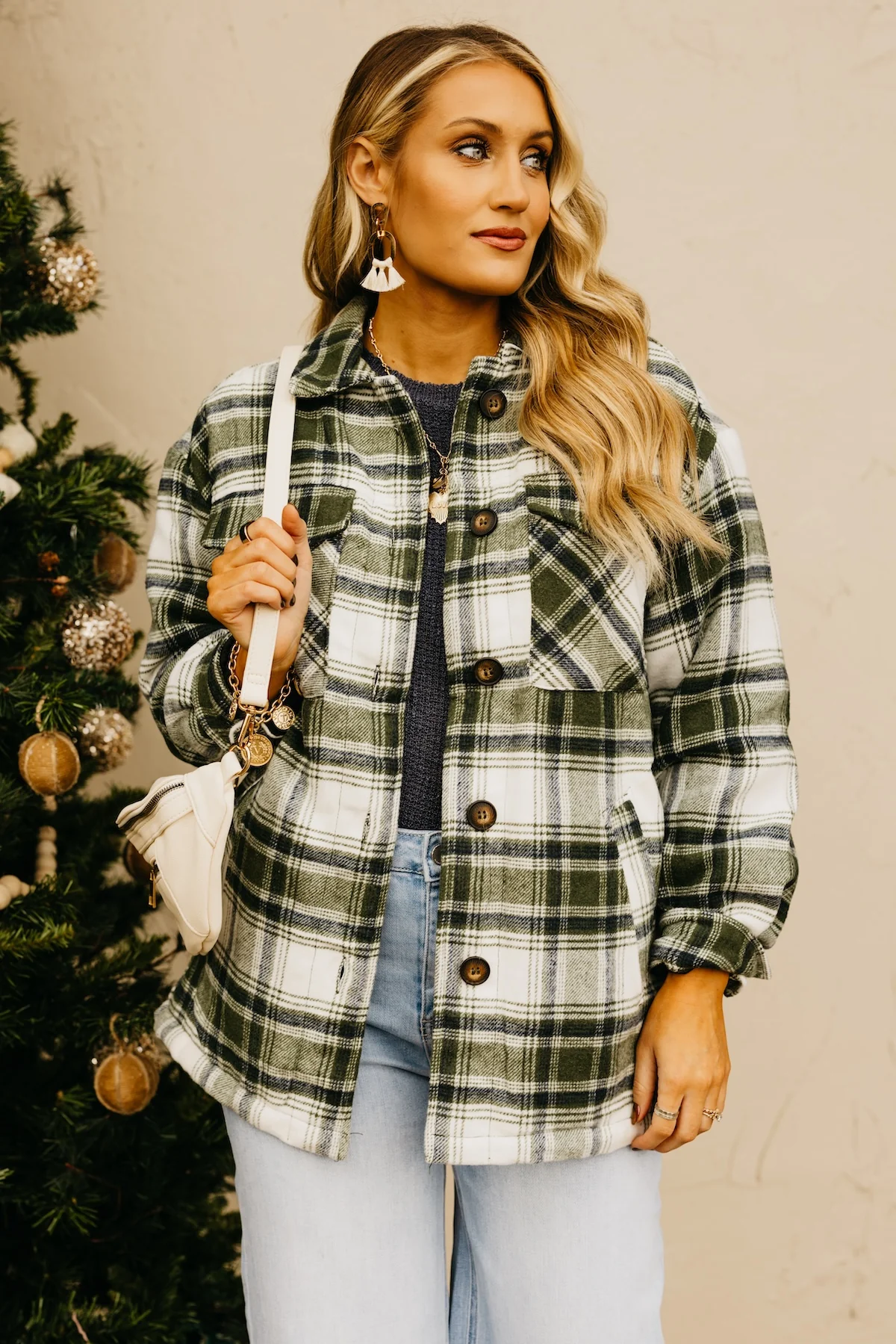 The Perrin Plaid Fleece Lined Shacket - Image 6