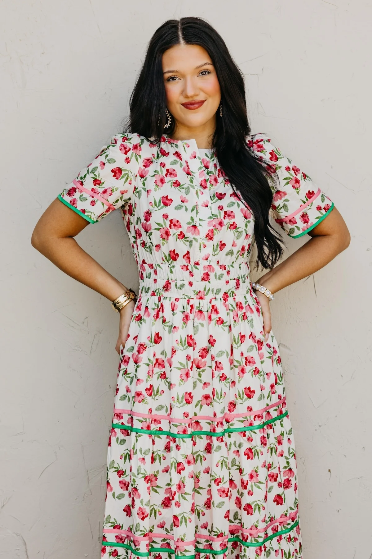The Phoenix Tiered Floral Maxi Dress - Image 7