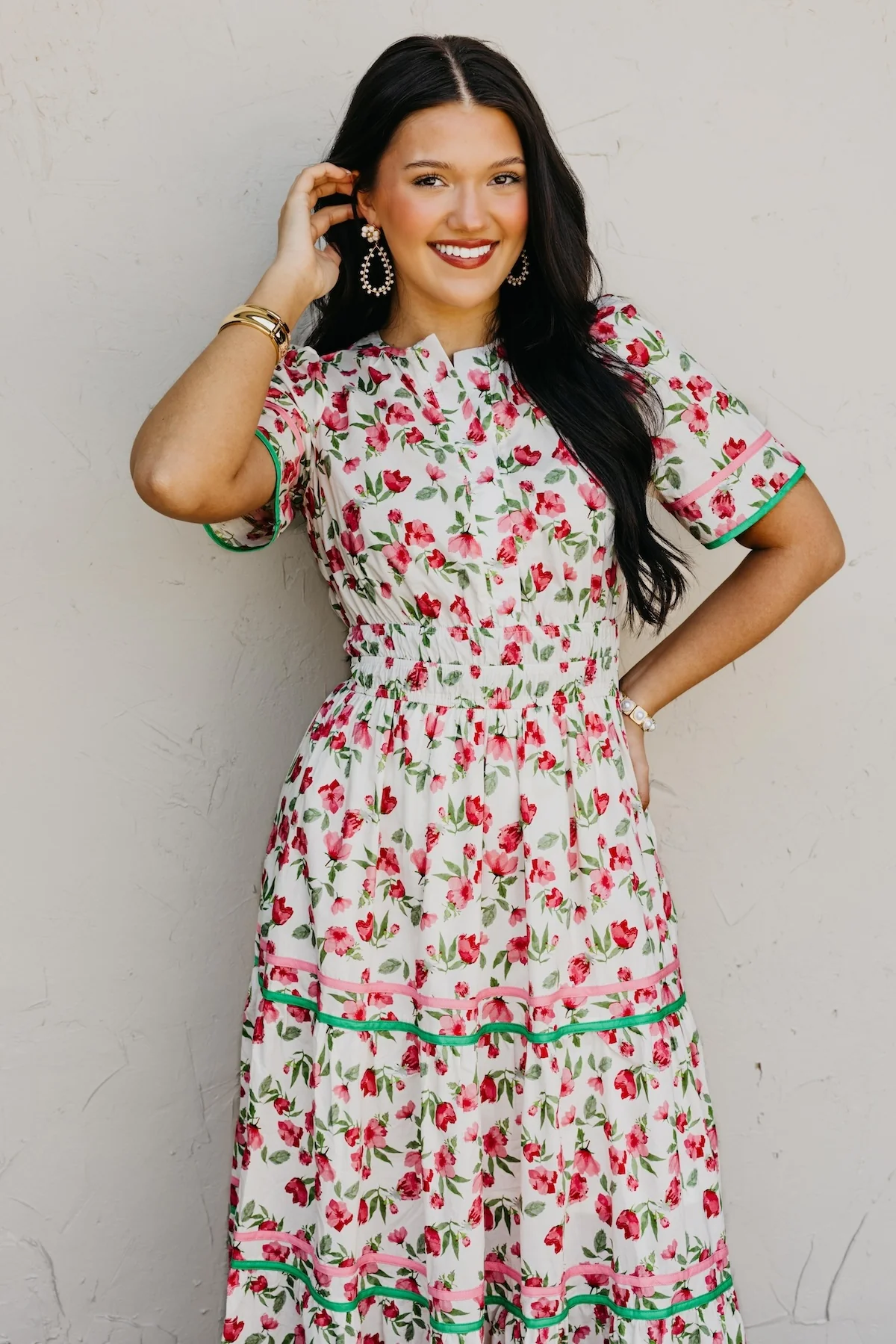 The Phoenix Tiered Floral Maxi Dress - Image 8