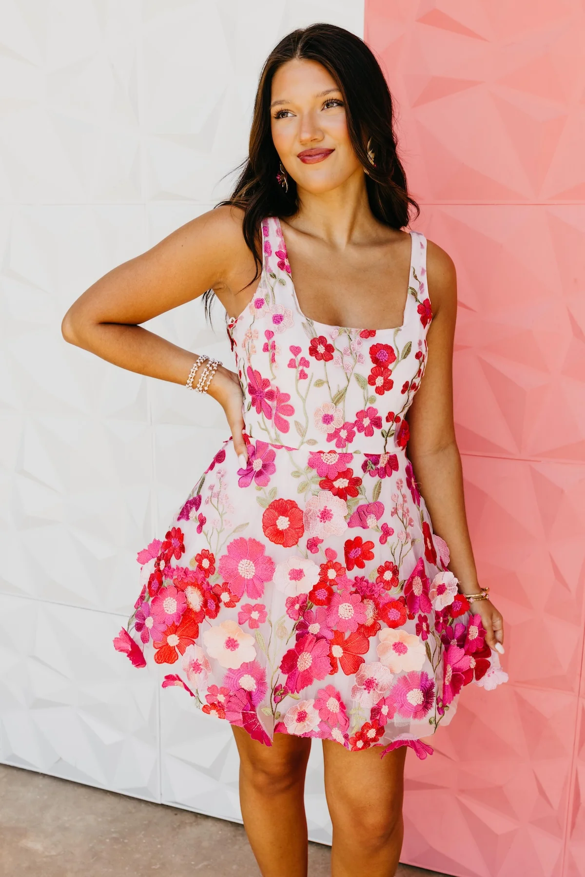 The Porter Floral Mini Dress - Image 2