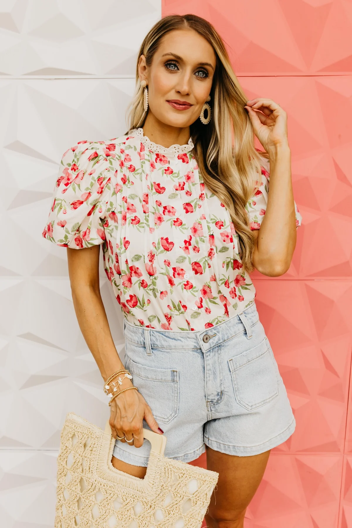 The Prince Floral Pintuck Blouse - Image 5