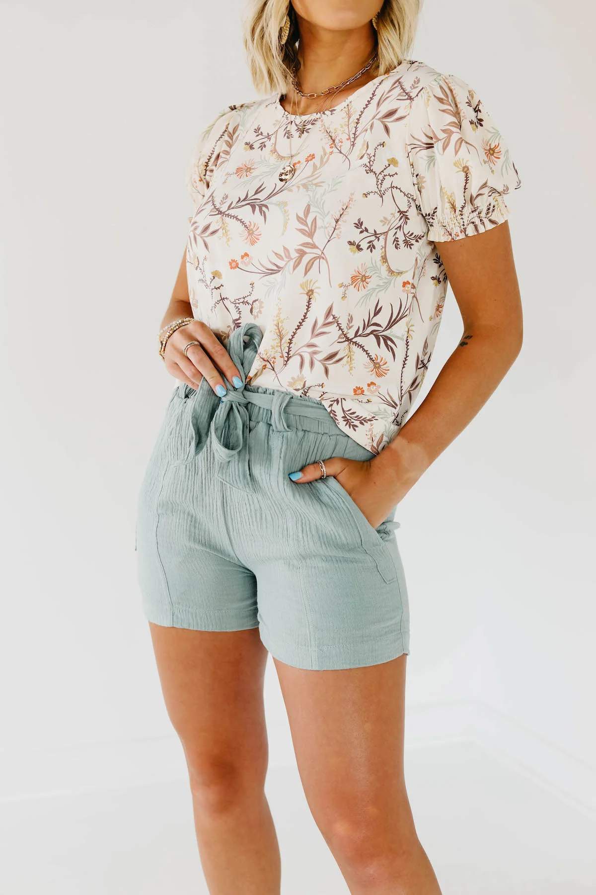 The Priscilla Paperbag Waist Shorts - Image 3