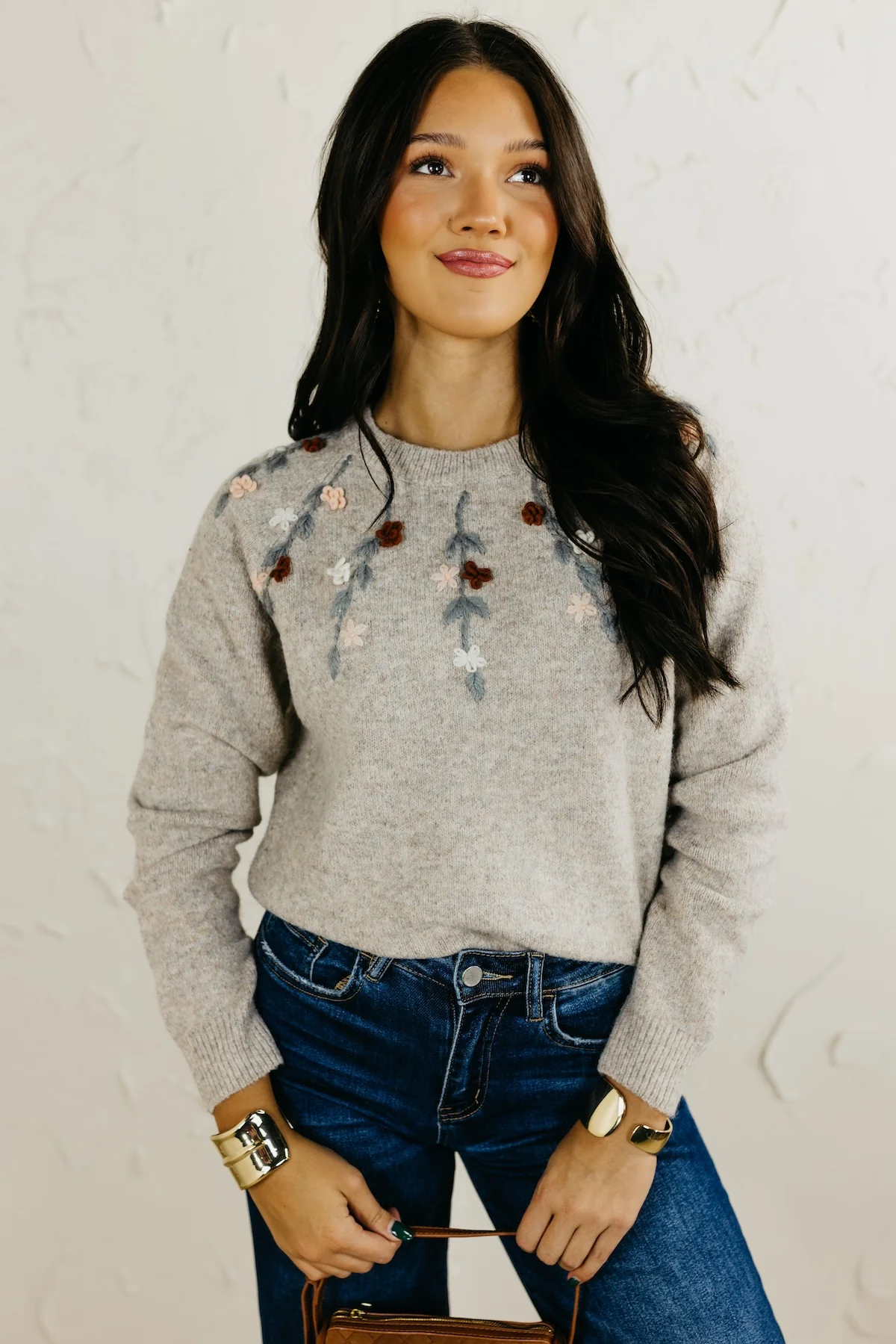 The Rackell Flower Embroidery Sweater - Image 6
