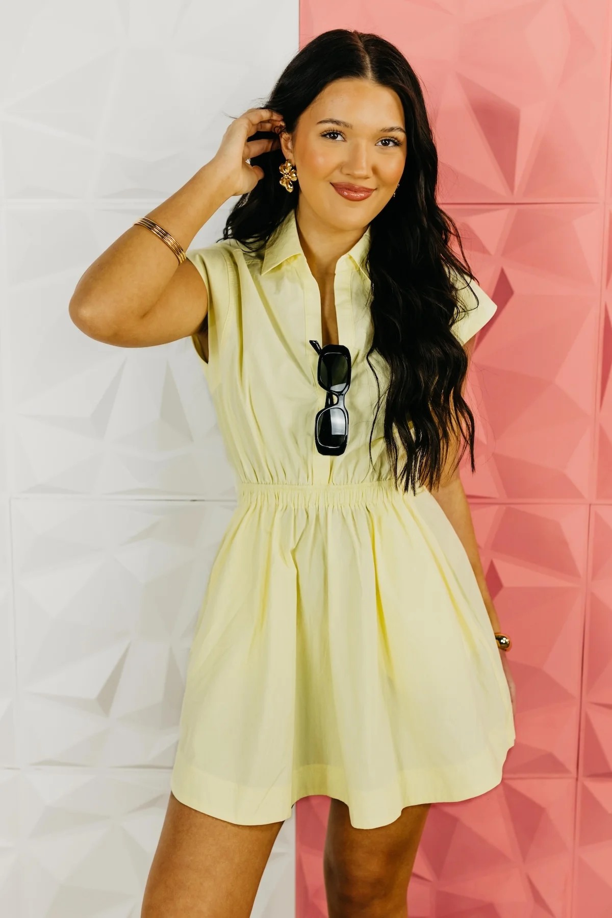 The Raelynn Smocked Waist Mini Dress - Image 6