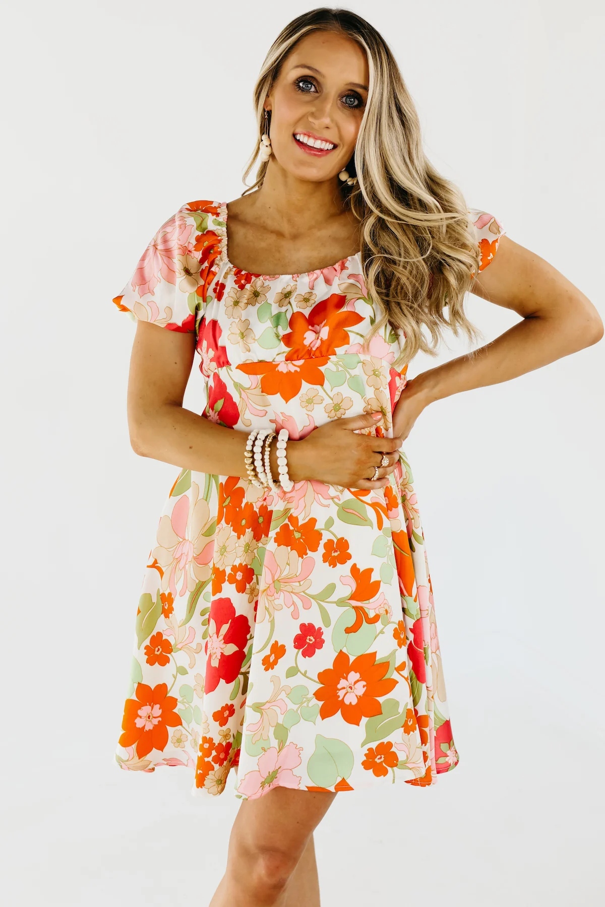 The Ragan Corset Back Satin Floral Mini Dress - FINAL SALE - Image 7