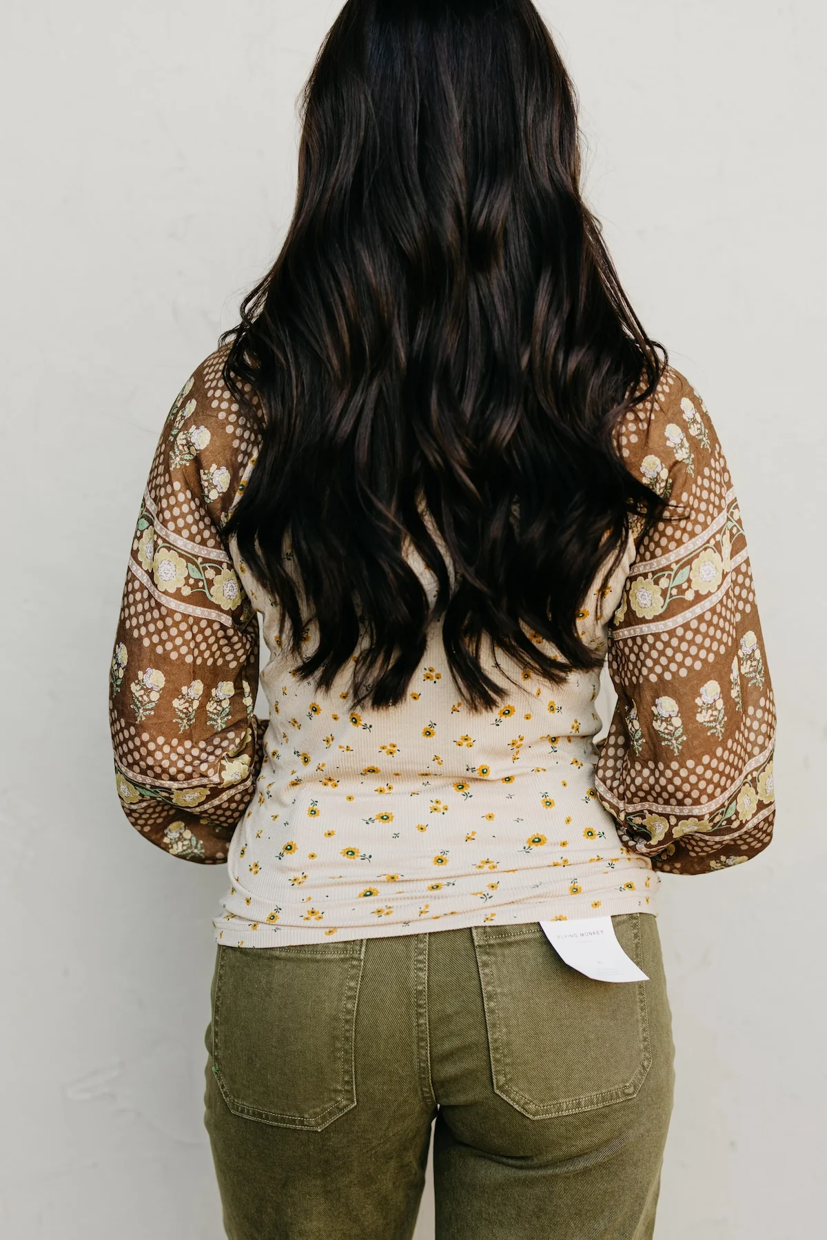The Rayne Mixed Media Floral Top - Image 11