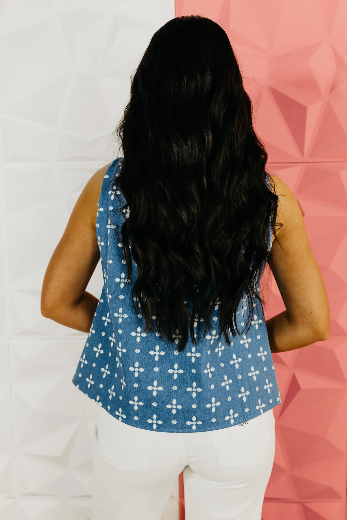The Remington Sleeveless Denim Top - Image 8
