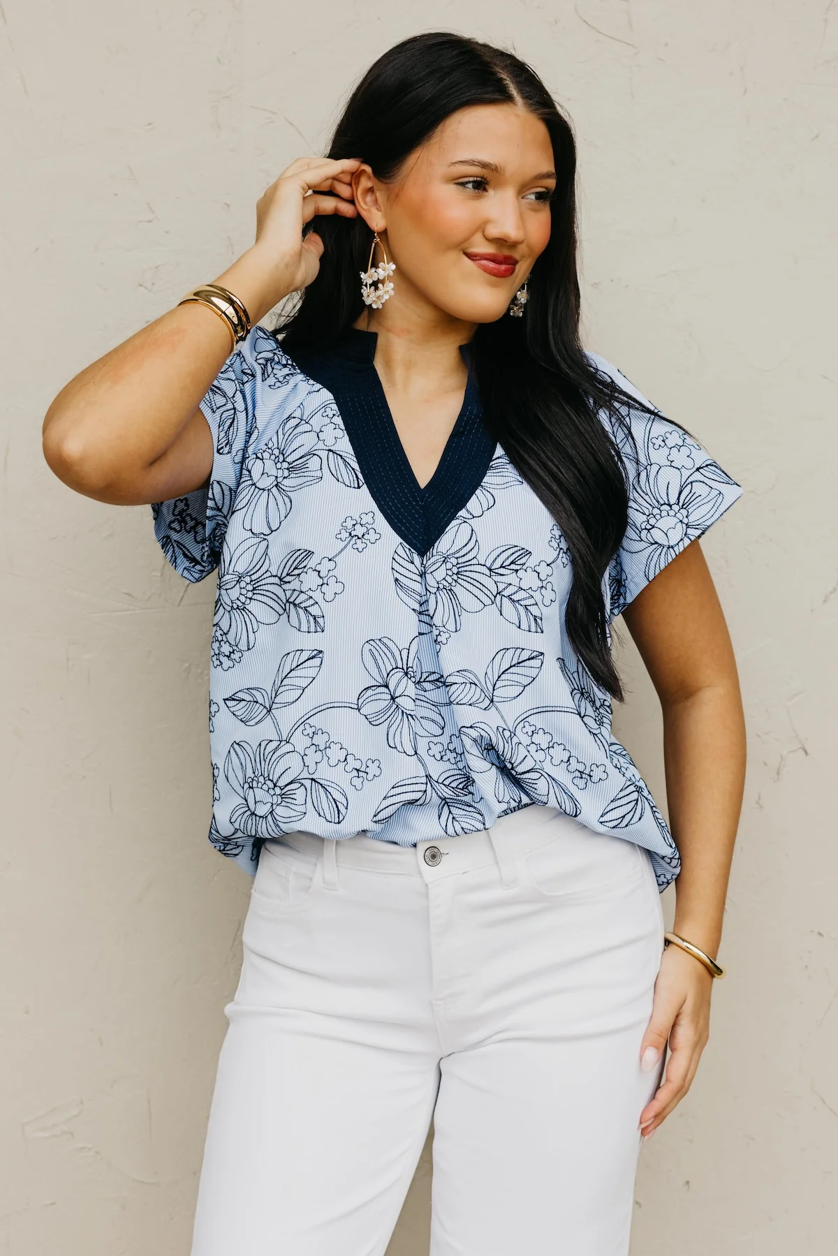 The Rhett Embroidered Floral Top - Image 5
