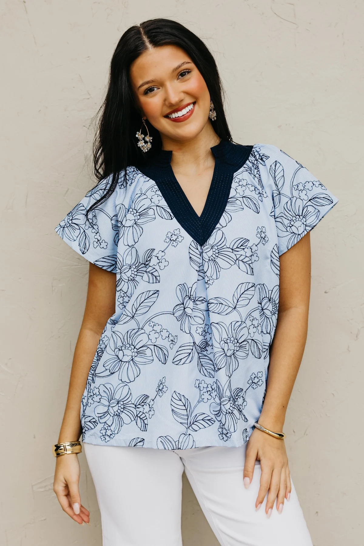 The Rhett Embroidered Floral Top - Image 7