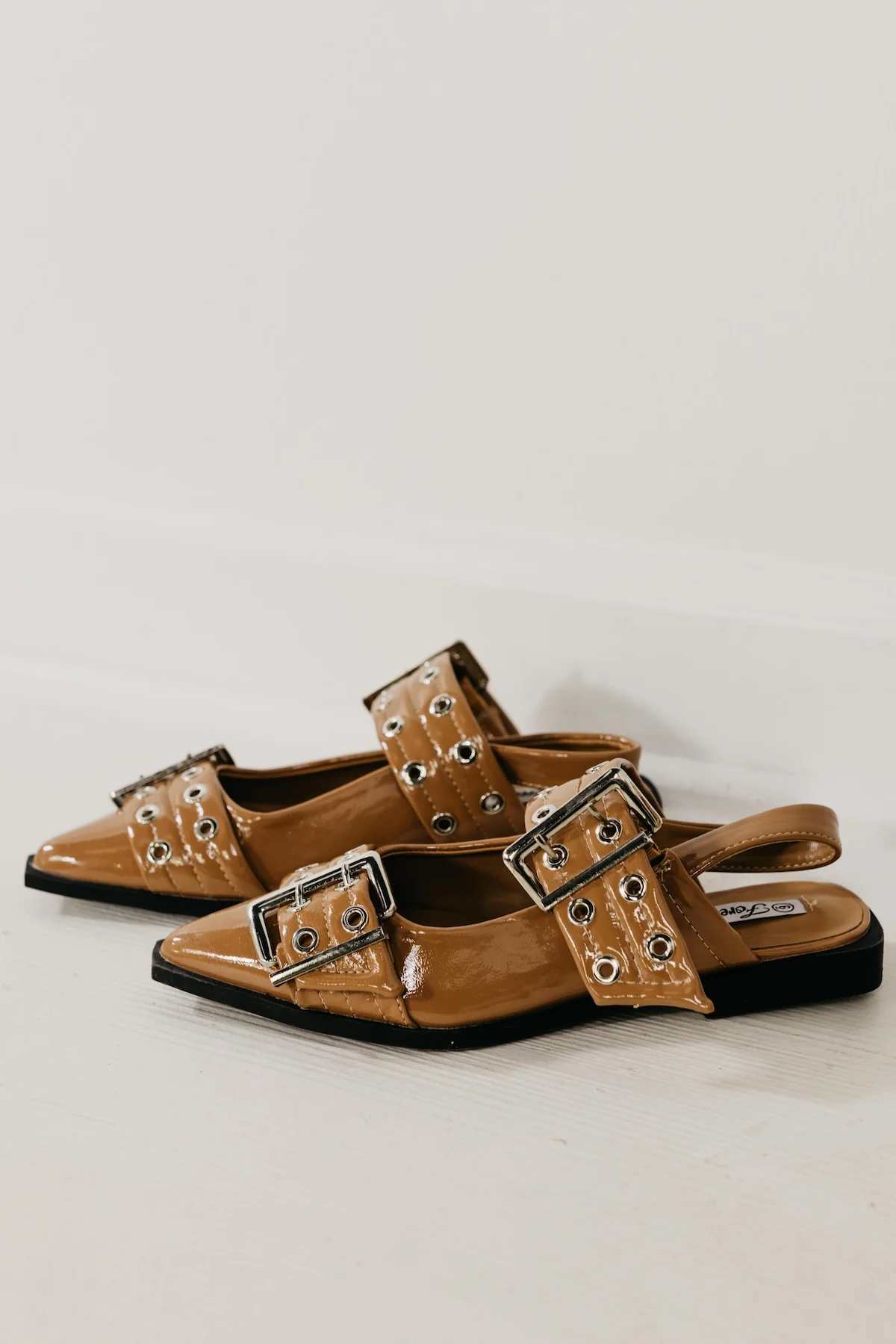 The Rivets Pointed Toe Slingback Flat - Image 3
