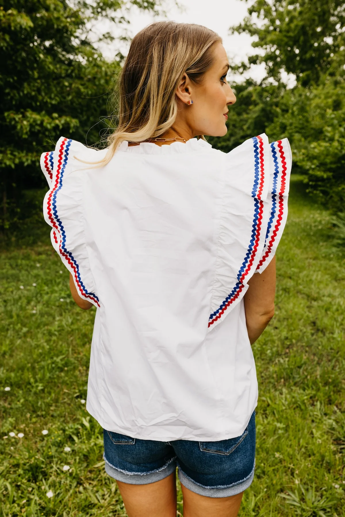 The Roberto Flutter Sleeve Top - Image 9
