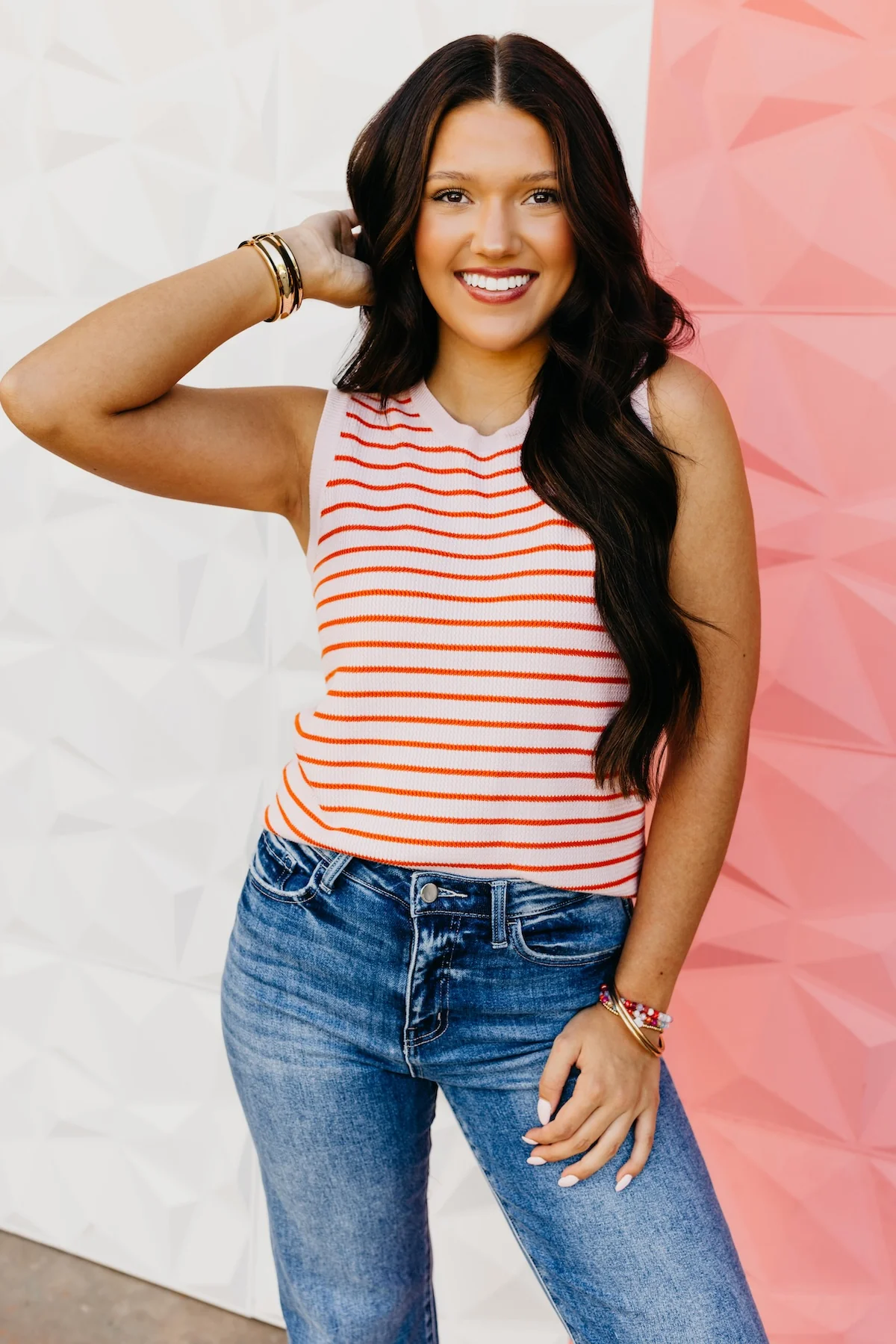 The Romeo Striped Sweater Tank Top - Image 6