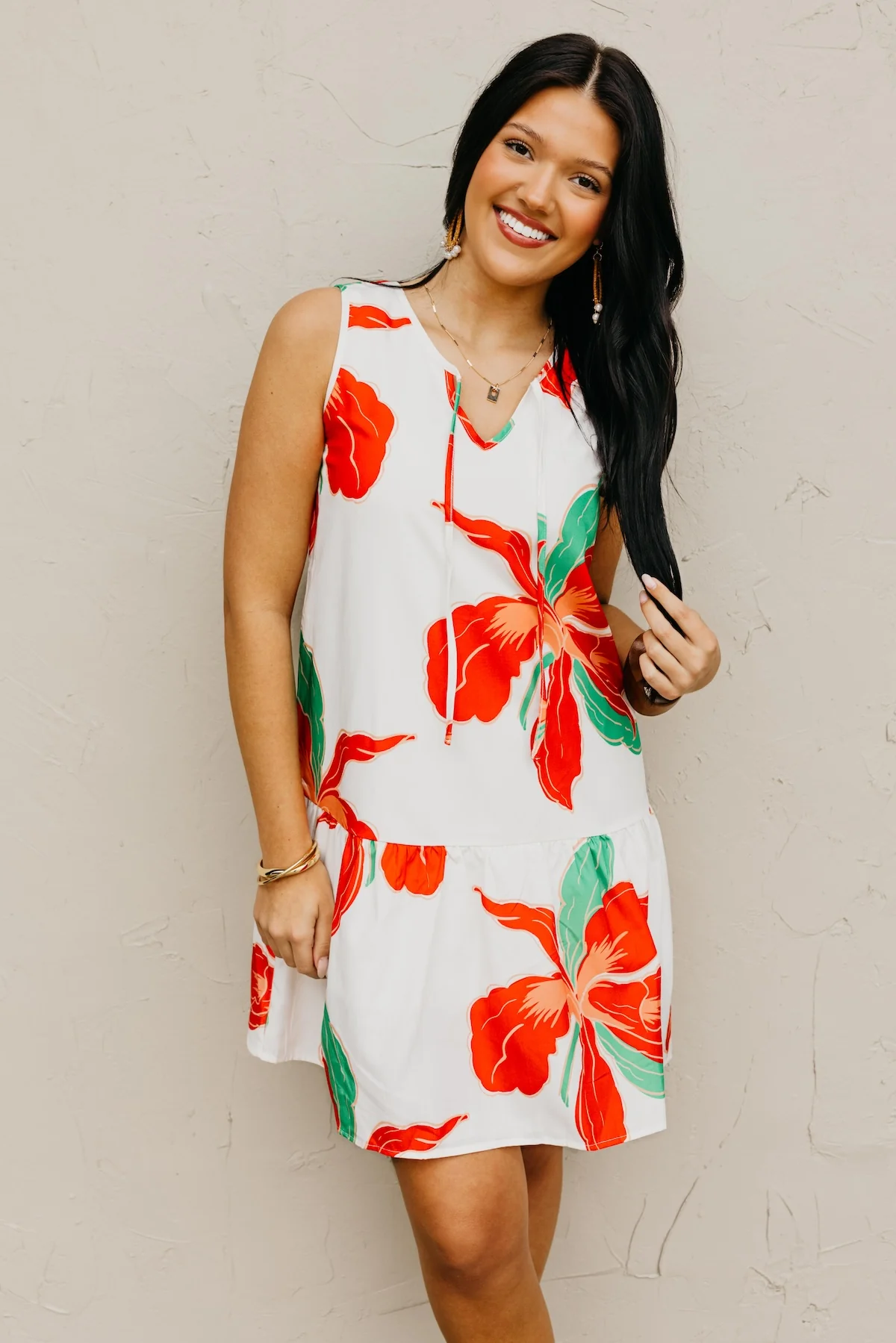 The Romie Floral Mini Dress - Image 4