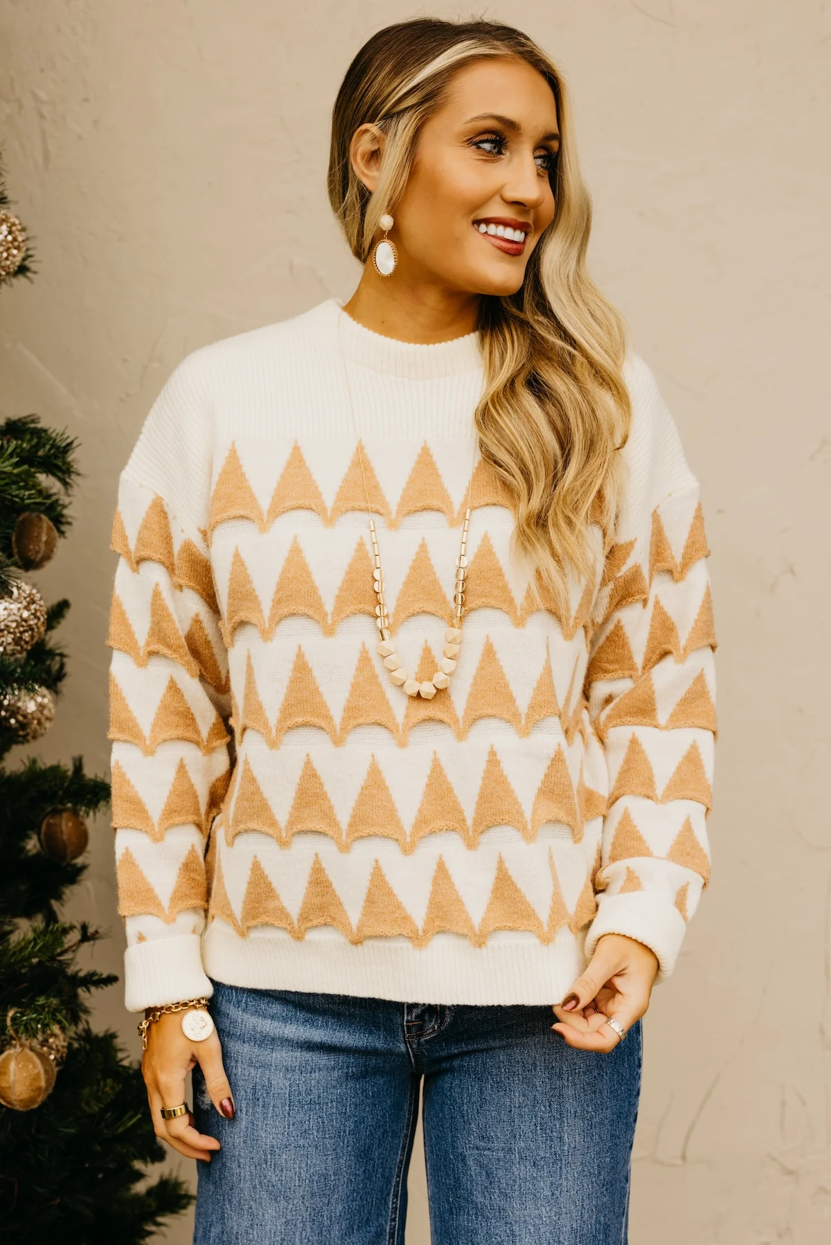 The Rory Geometric Pattern Sweater - Image 10