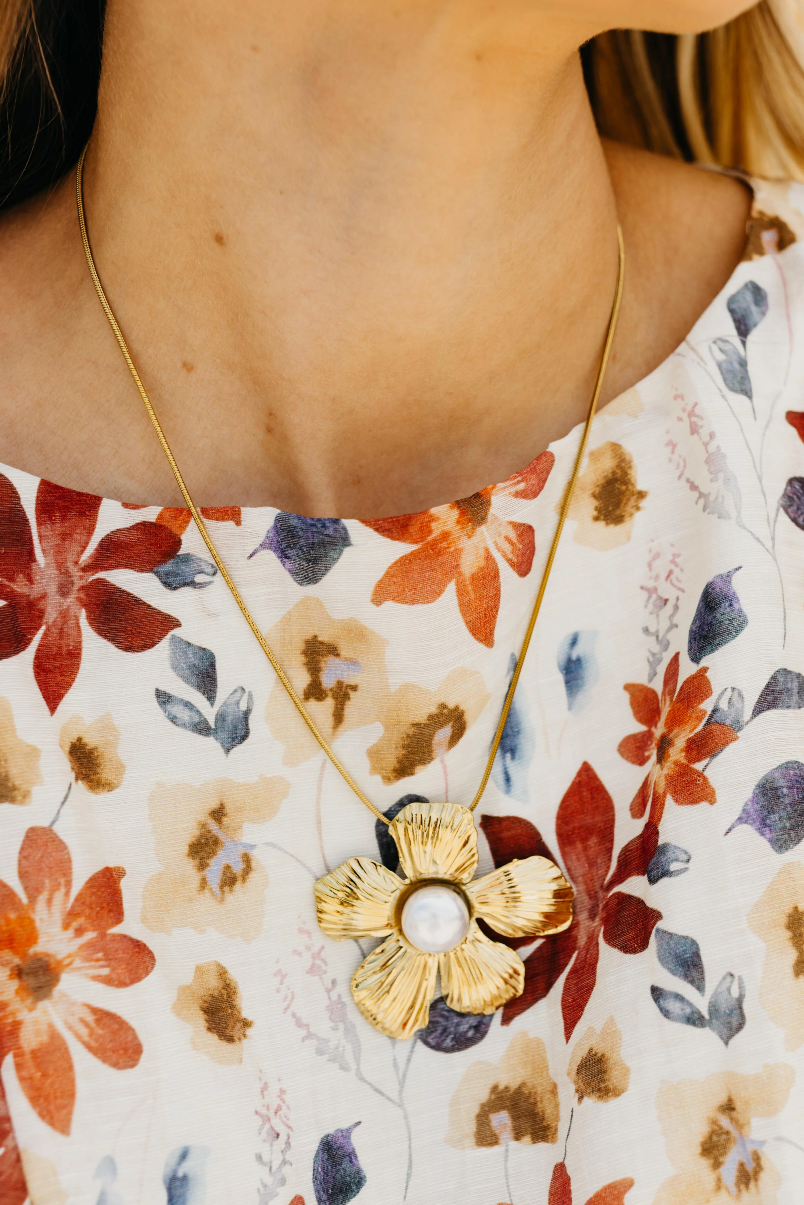 The Rosemary Flower Necklace