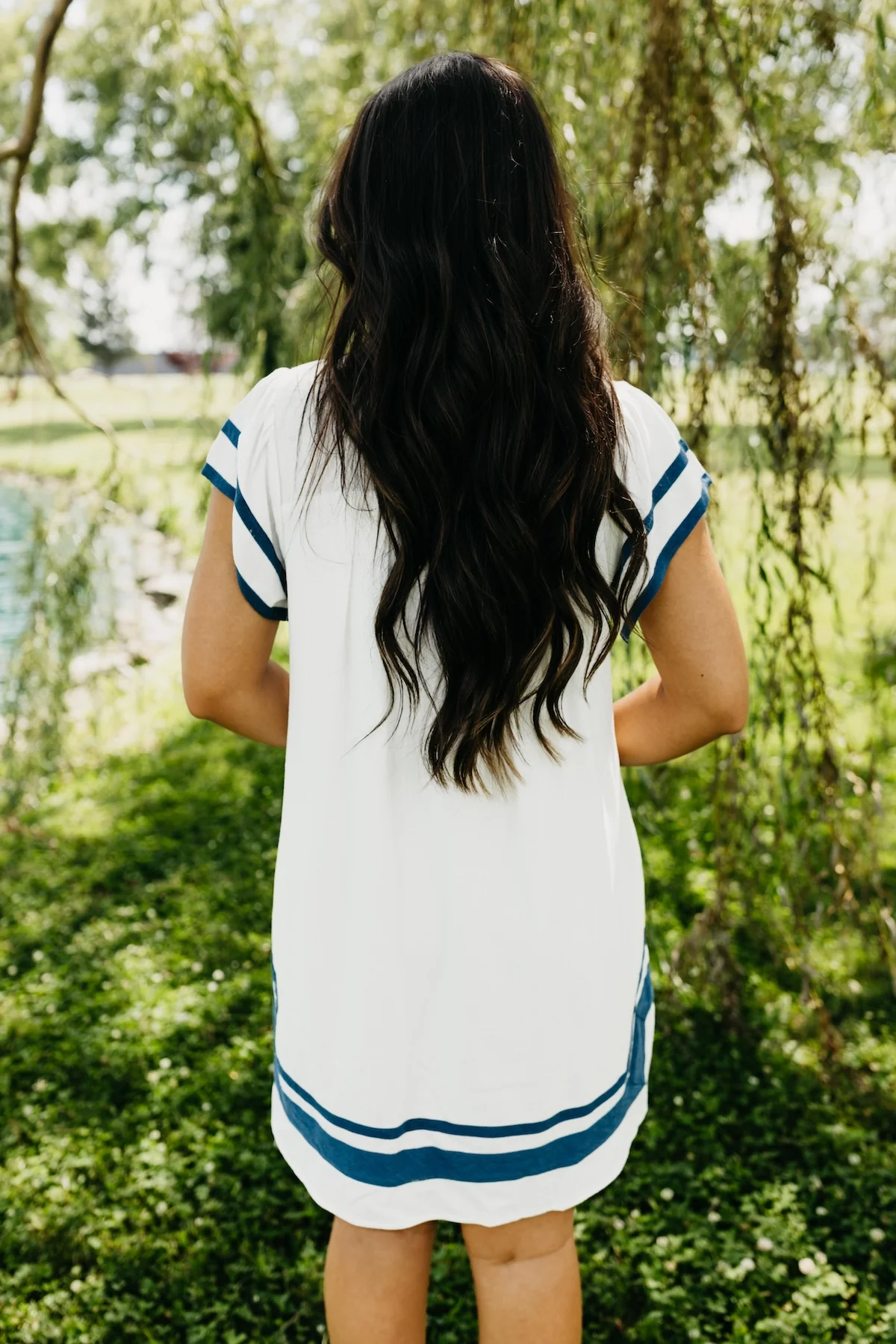 The Royce Contrast Linen Mini Dress - Image 7