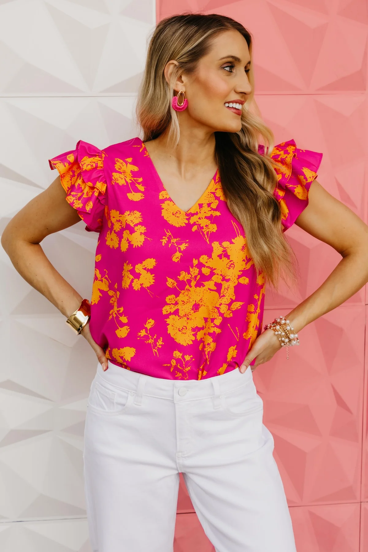 The Ryleigh Ruffle Neck Top - Image 2