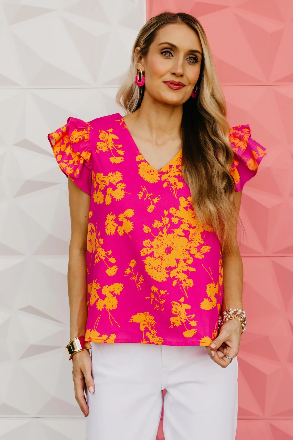 The Ryleigh Ruffle Neck Top - Image 3