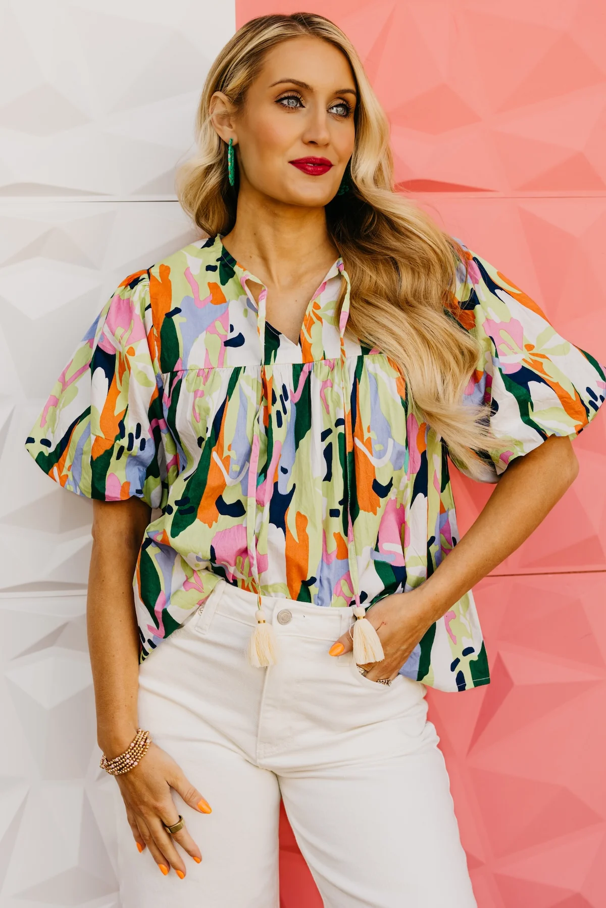 The Sadie Puff Sleeve Tassel Top - Image 10