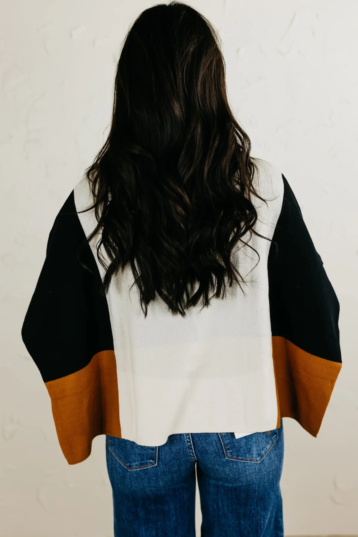 The Saylor Colorblock Poncho - Image 9