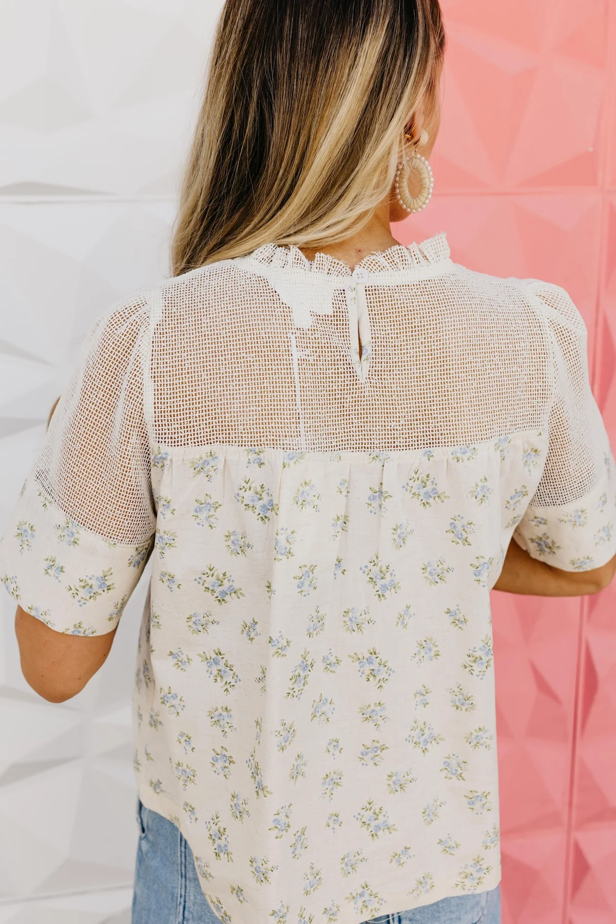 The Scarlet Lace Floral Blouse - Image 8