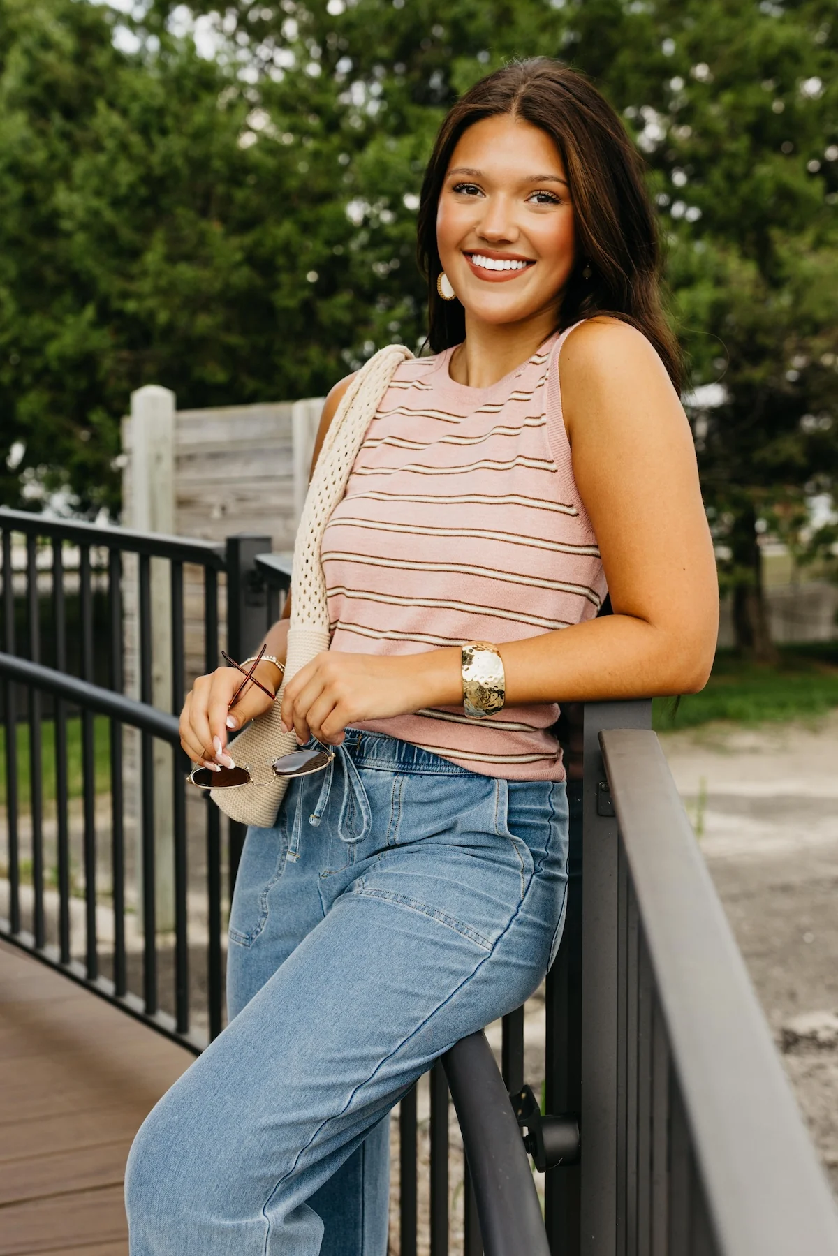 The Scottie Striped Sweater Tank