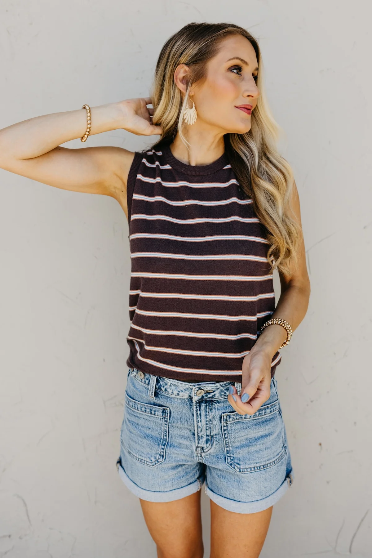 The Scottie Striped Sweater Tank - Image 7