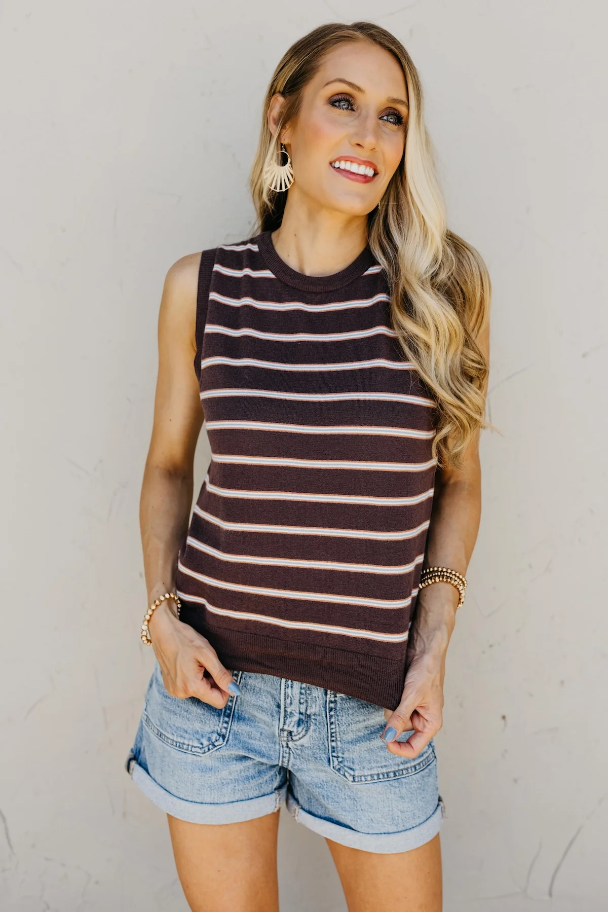 The Scottie Striped Sweater Tank - Image 9