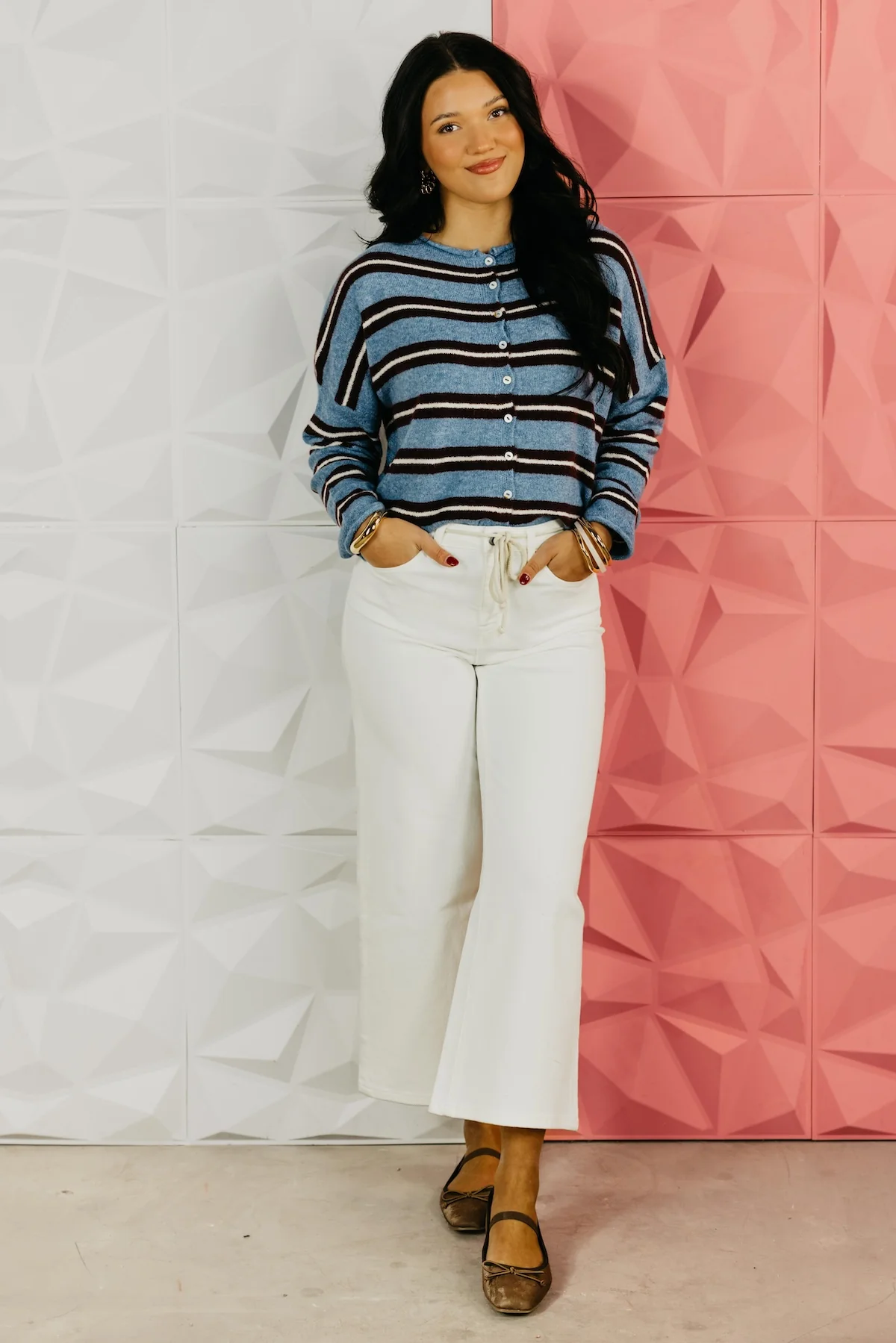 The Selby Striped Cardigan Sweater - Image 5