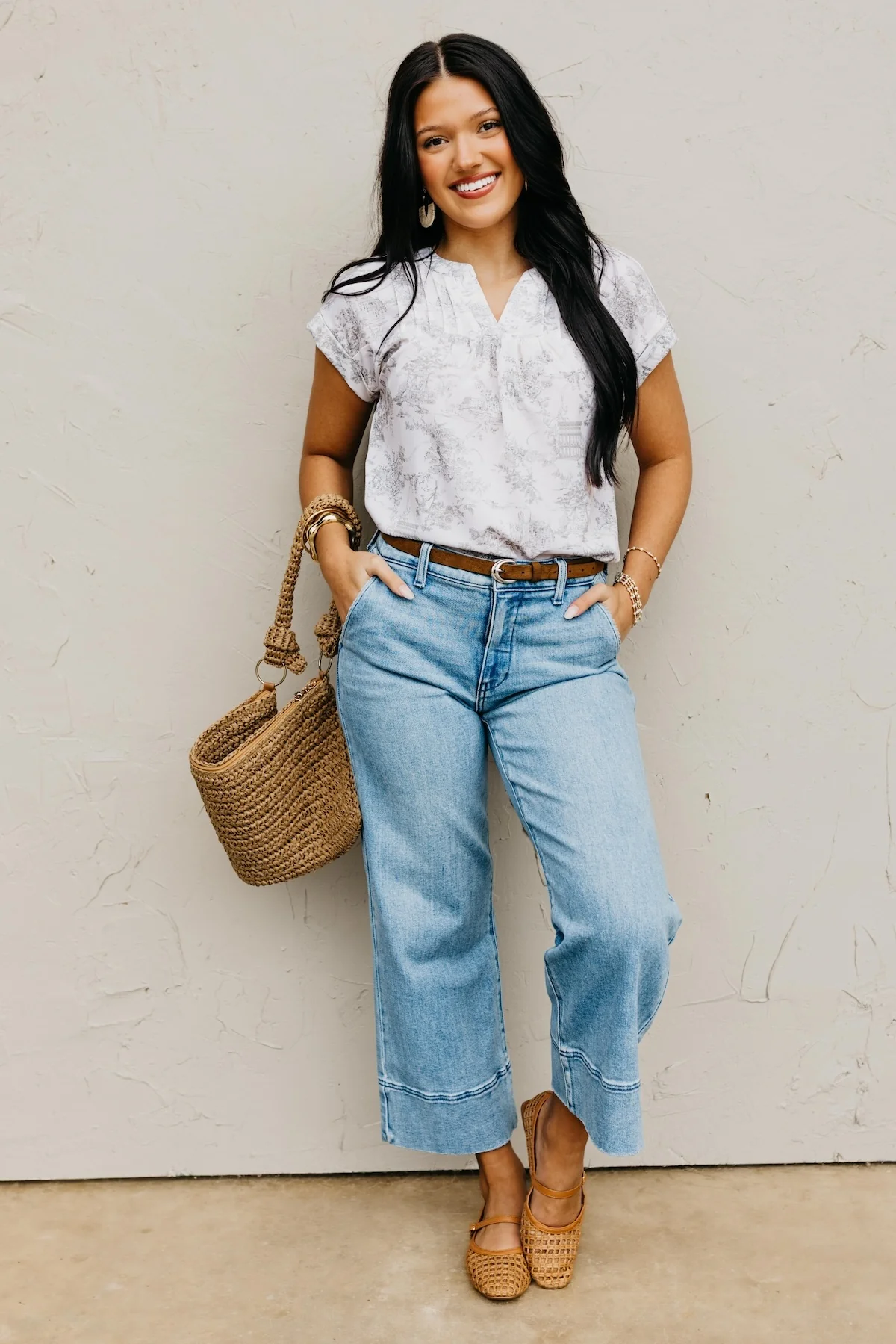 The Serena Pleat Yoke Top - Image 2