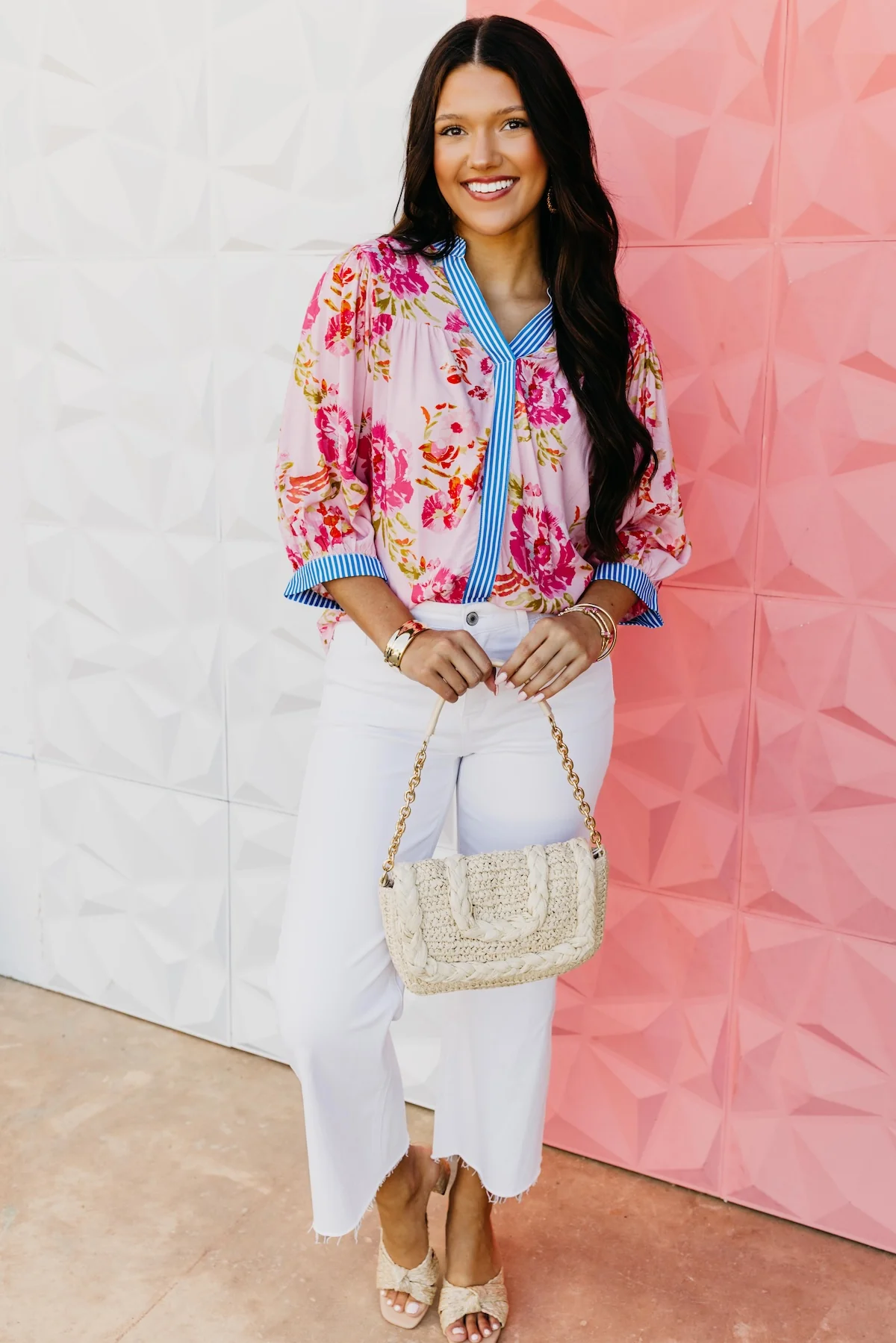The Shane Floral Contrast Top - Image 3