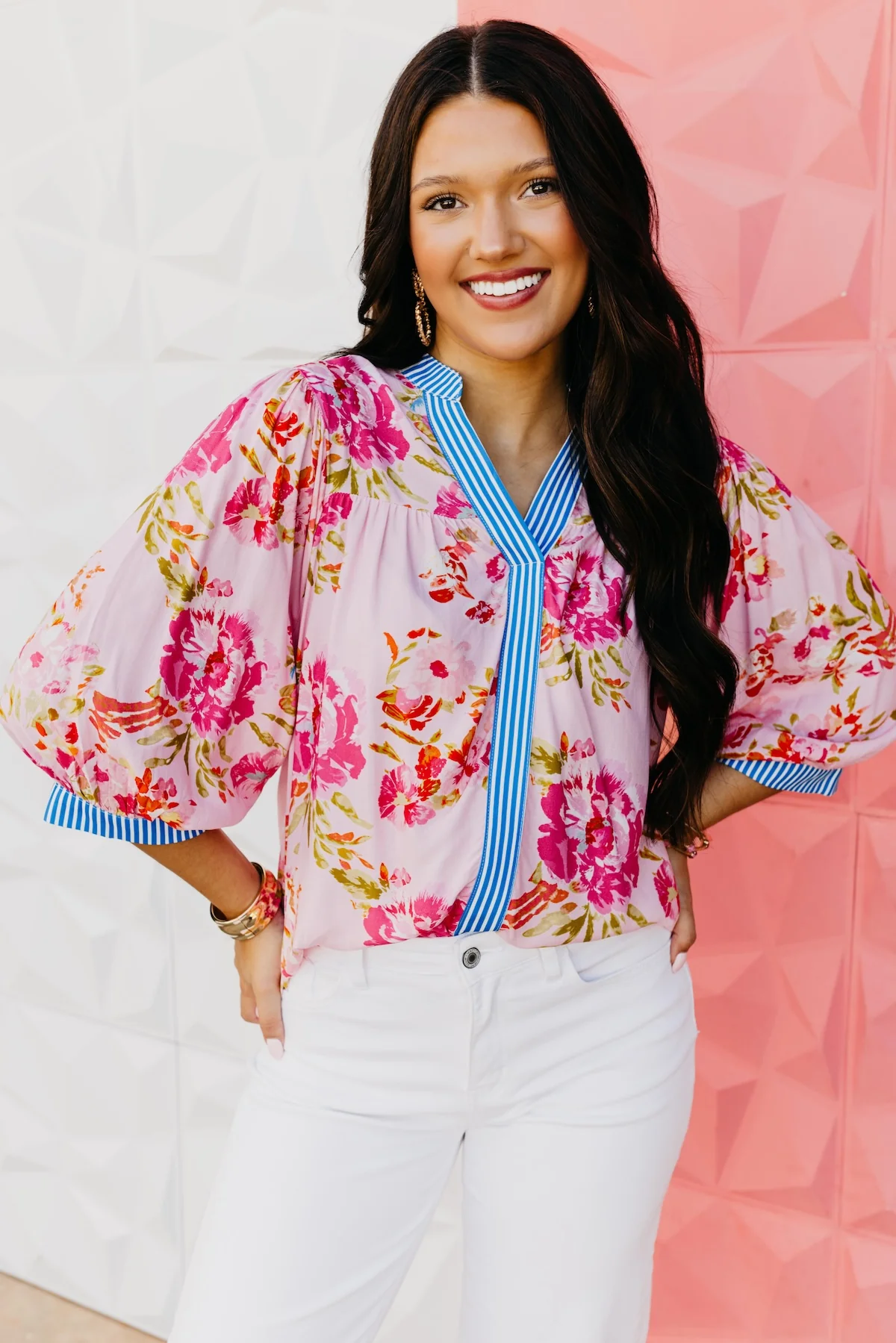 The Shane Floral Contrast Top - Image 6