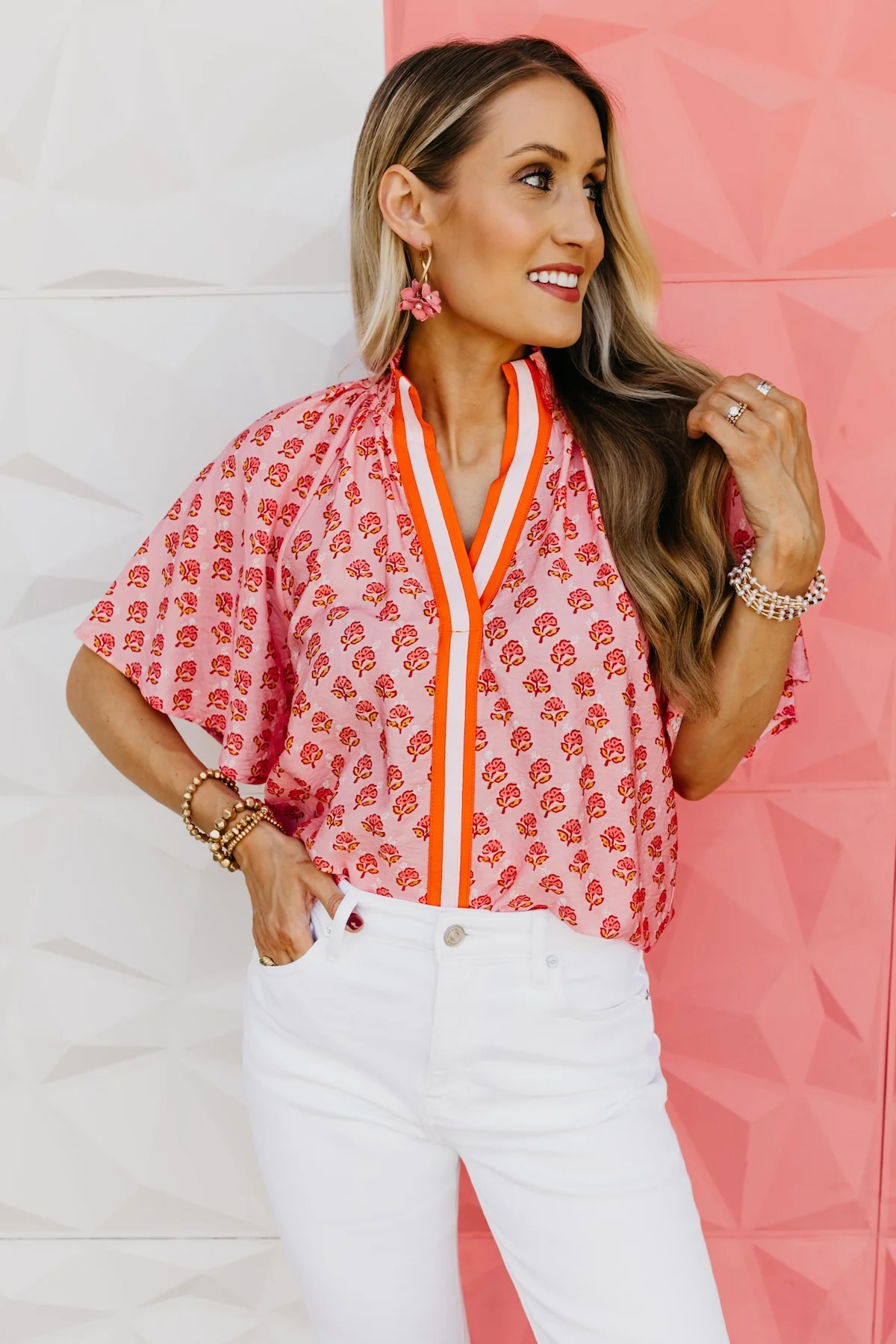 The Shawn Puff Sleeve Floral Top