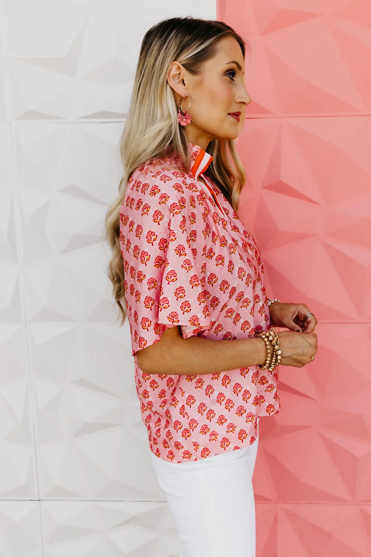 The Shawn Puff Sleeve Floral Top - Image 10