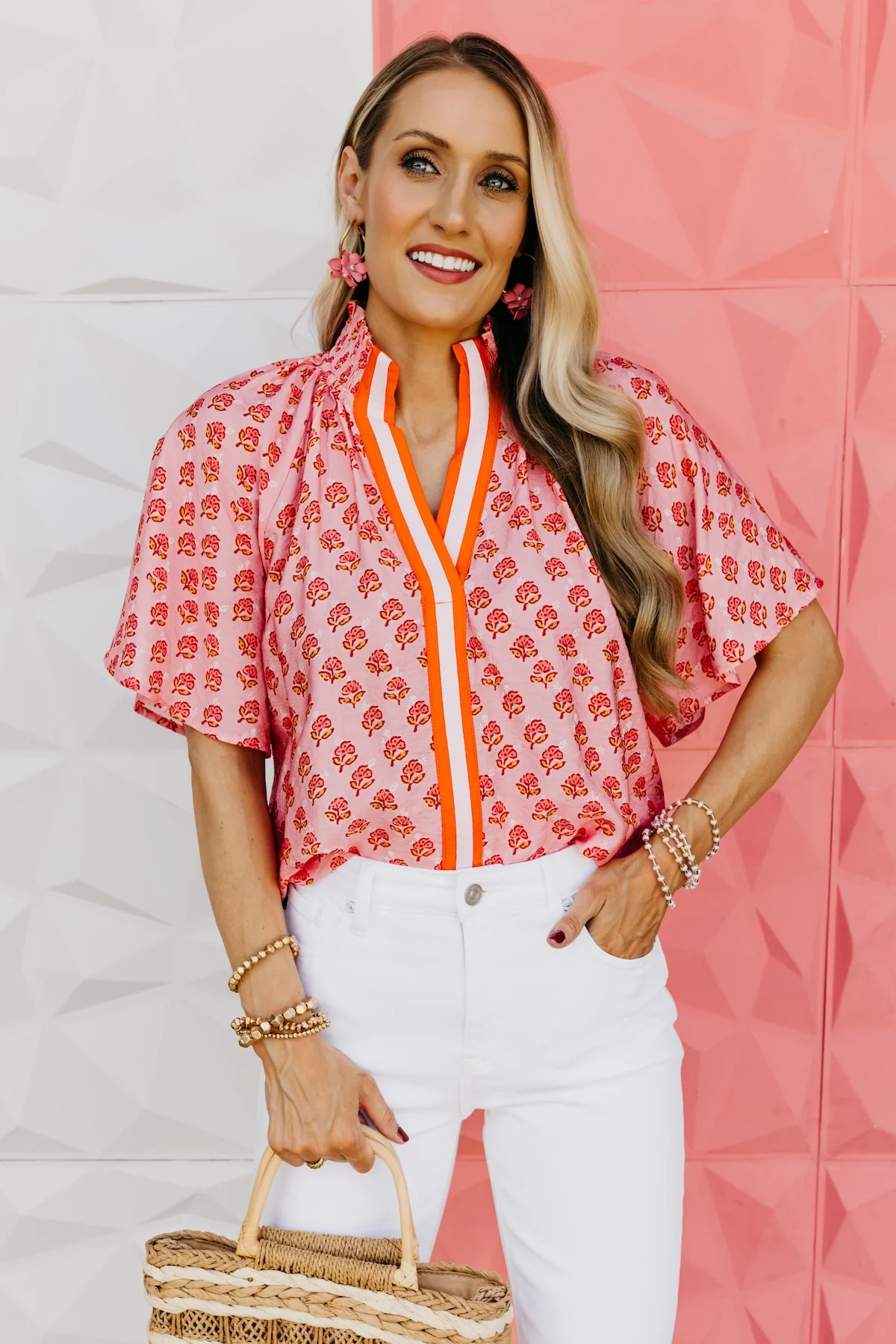 The Shawn Puff Sleeve Floral Top - Image 5