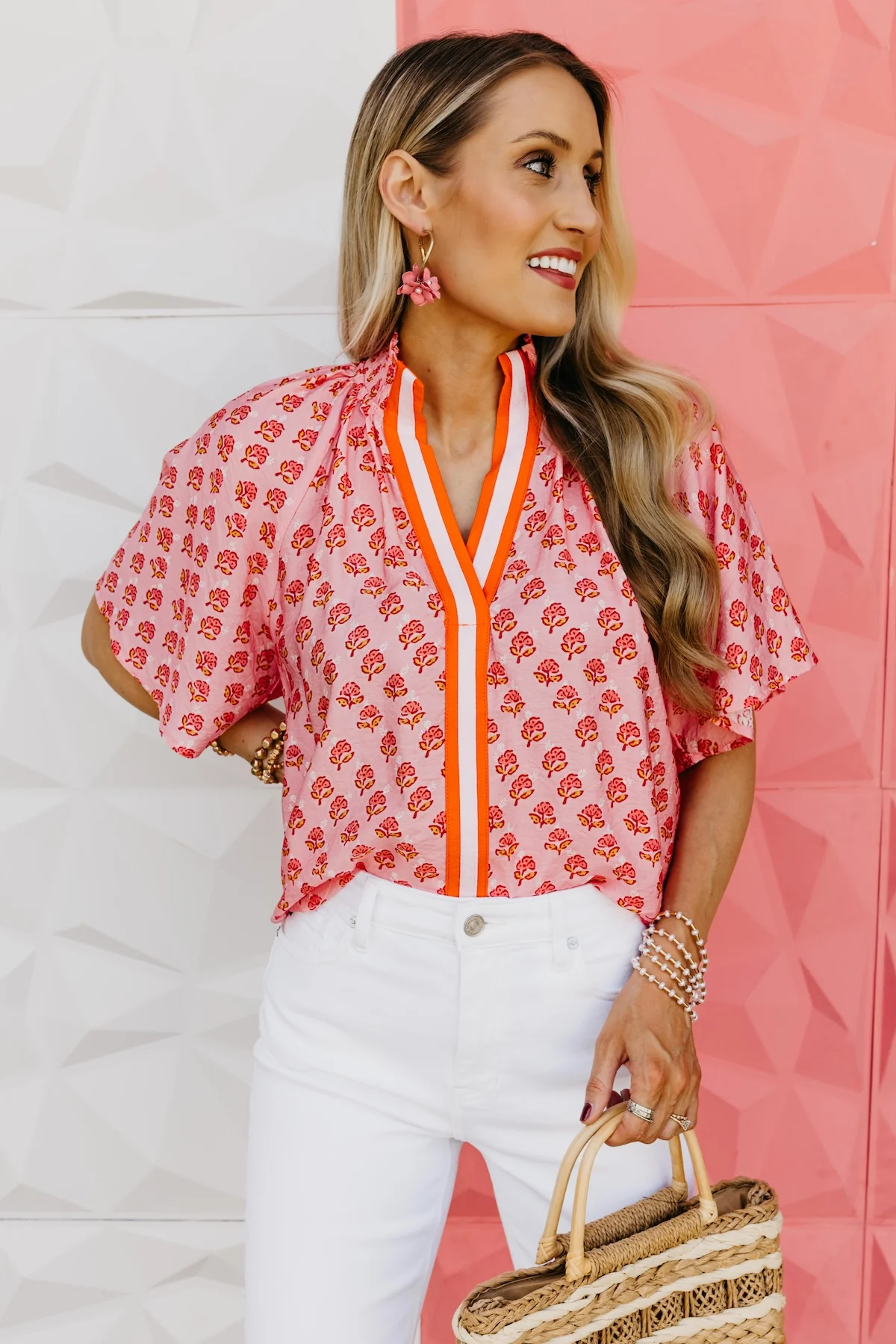 The Shawn Puff Sleeve Floral Top - Image 6